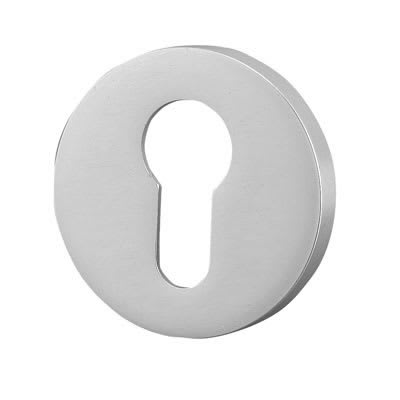 Anti-Bacterial Escutcheon - 50mm Diameter - Euro - Satin Stainless Steel - view 2