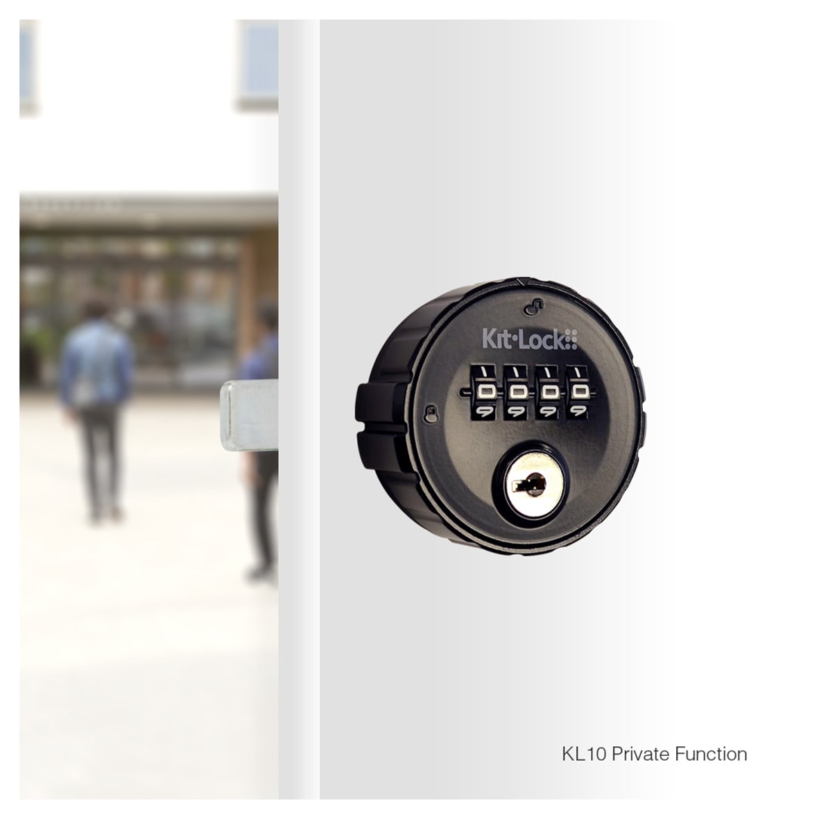 Kitlock Combination Locker and Cabinet Lock - Private - Black - view 2