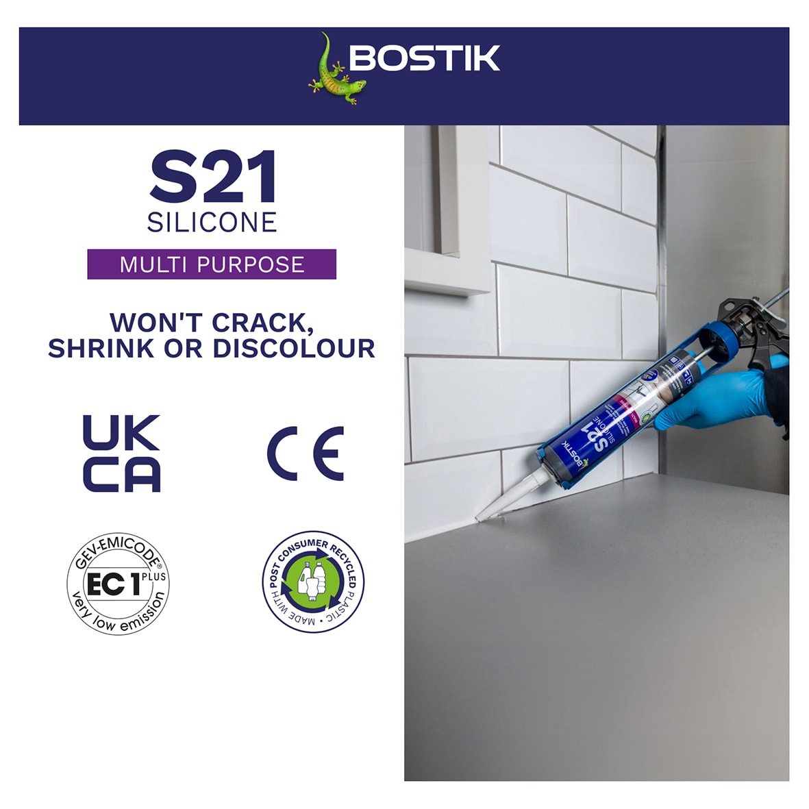 S21 General Purpose Sealant - 310ml - White - view 4
