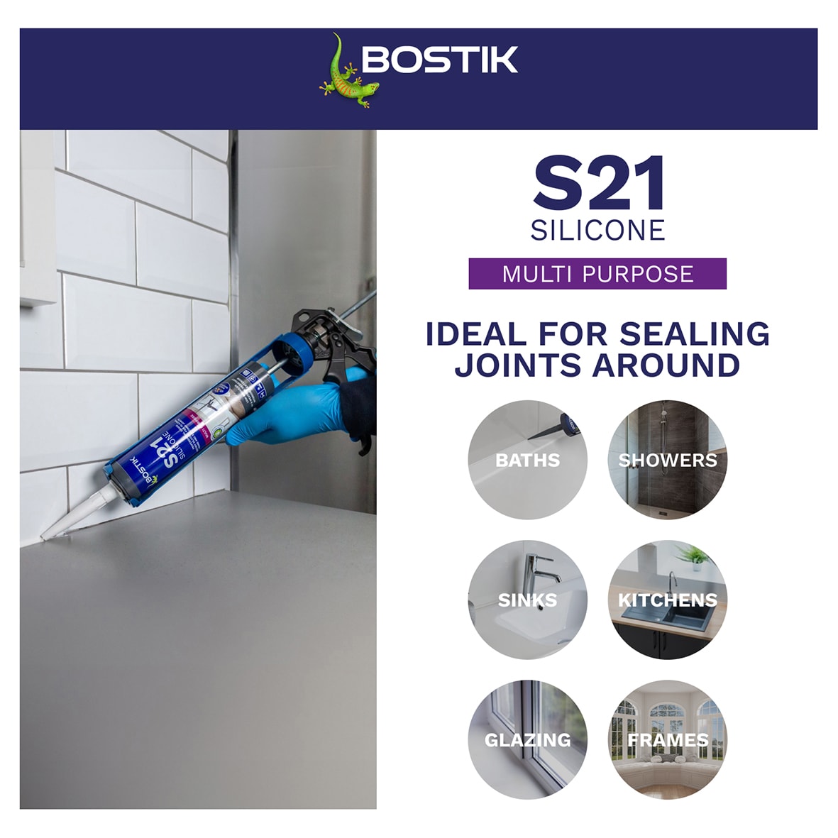 S21 General Purpose Sealant - 310ml - White - view 6