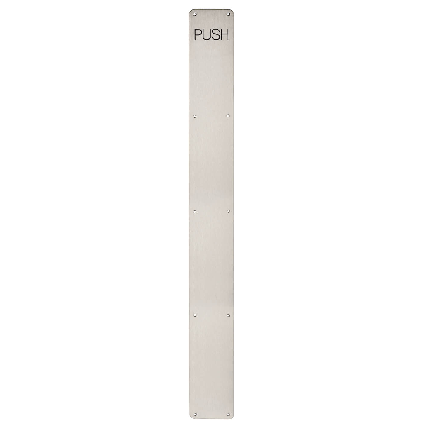 Stainless Steel Finger Plate - Push - 950 x 80 x 1.5mm - Satin - view 2