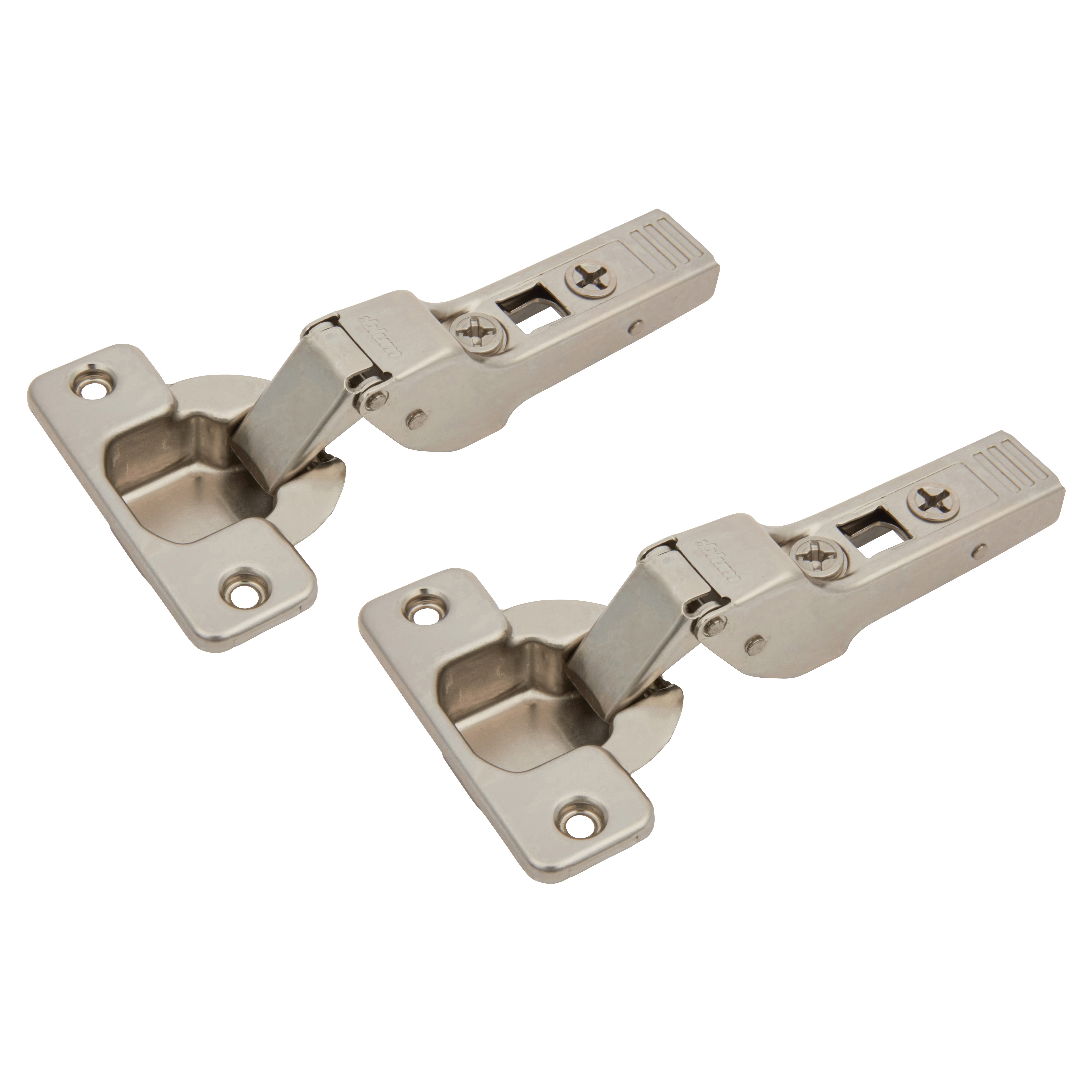 CLIP Top Cabinet Hinge - 120° - Un-Sprung - Half Overlay - Zinc Plated - Pair - view 2