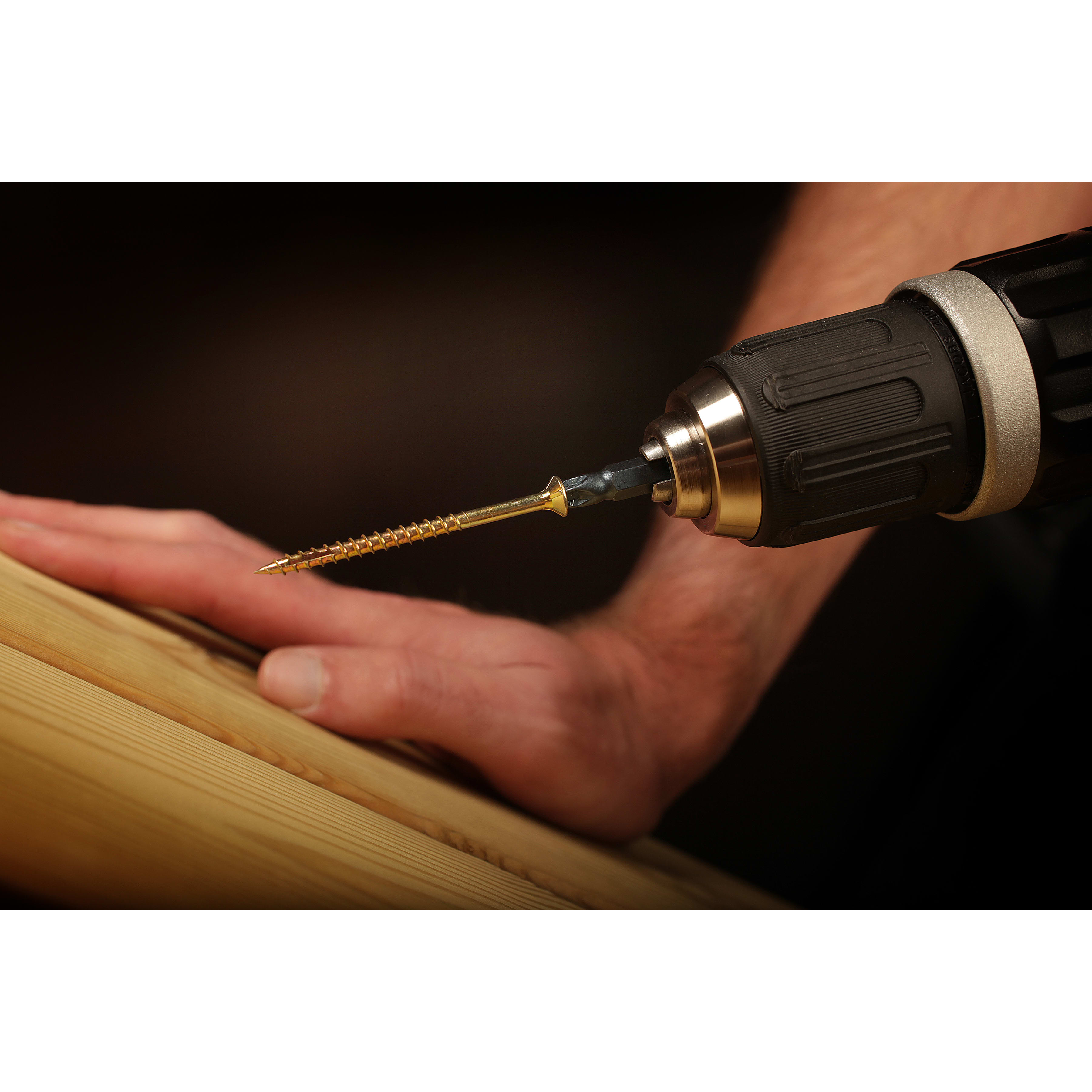II Stick Fit PoziSquare Countersunk Wood Screws - 5.0 x 100mm - Yellow Zinc - Pack of 100 - view 4