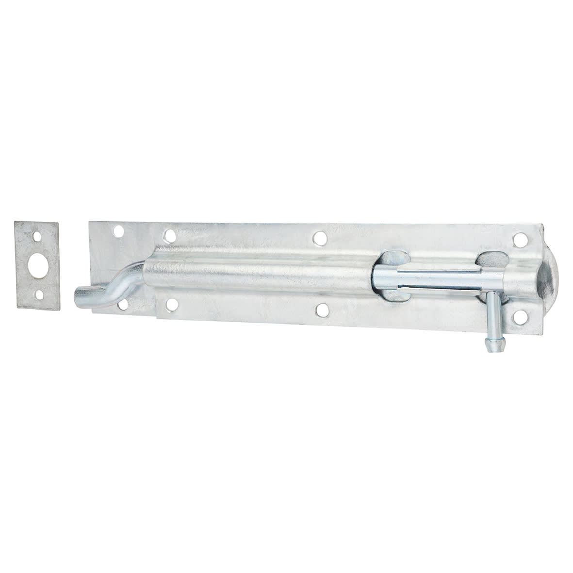 Traditional Tower Gate Bolt - Necked - 200mm Length - Galvanised - view 2
