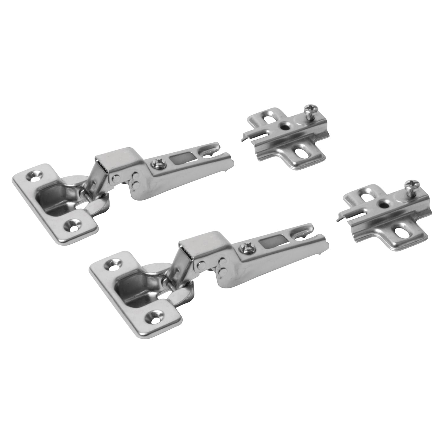 Slide-On Cabinet Hinge - 95° - Half Overlay - Zinc Plated - Pair - view 2