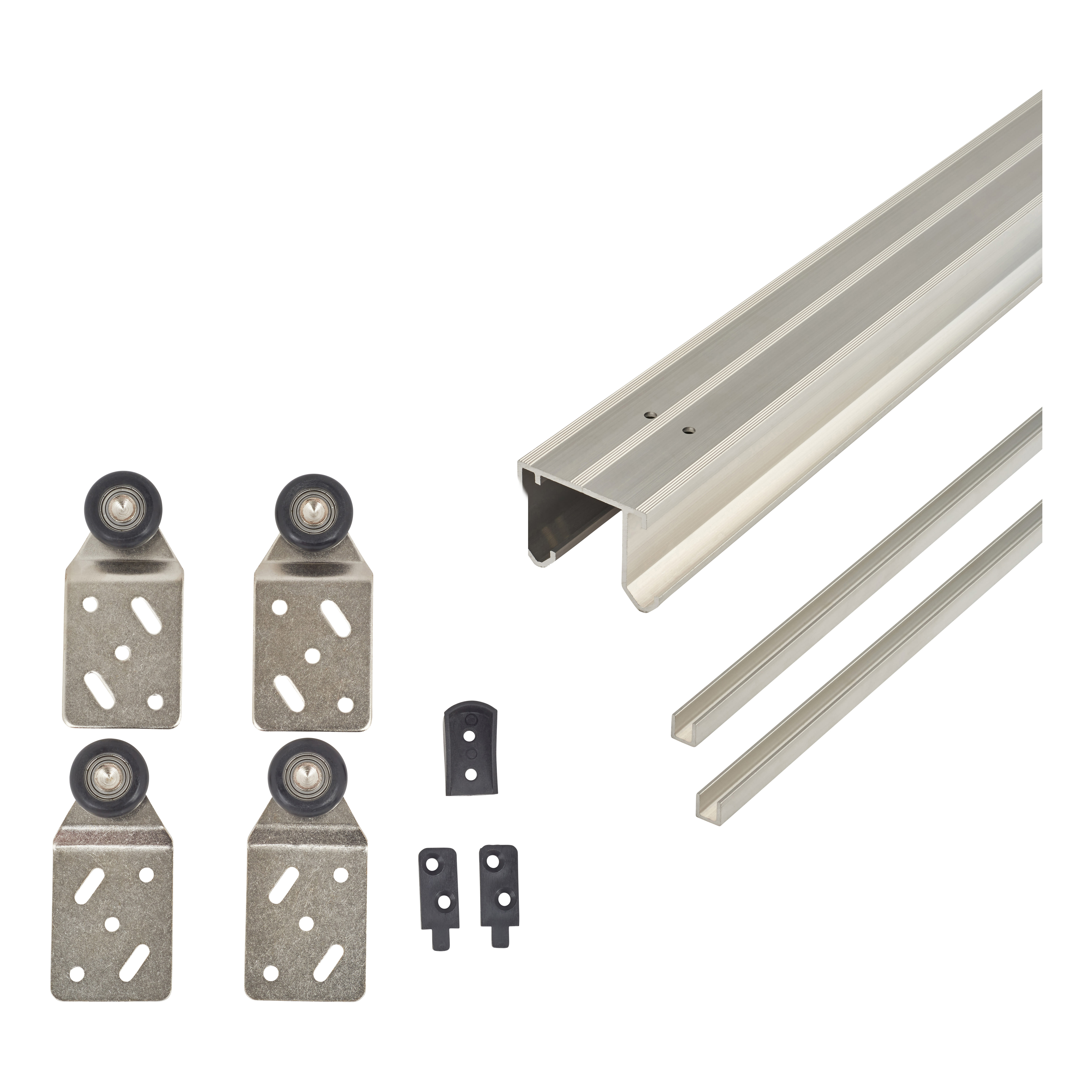 Double Wardrobe Top Sliding Door Kit - 3000mm Track - 45kg Max Door Weight - view 3
