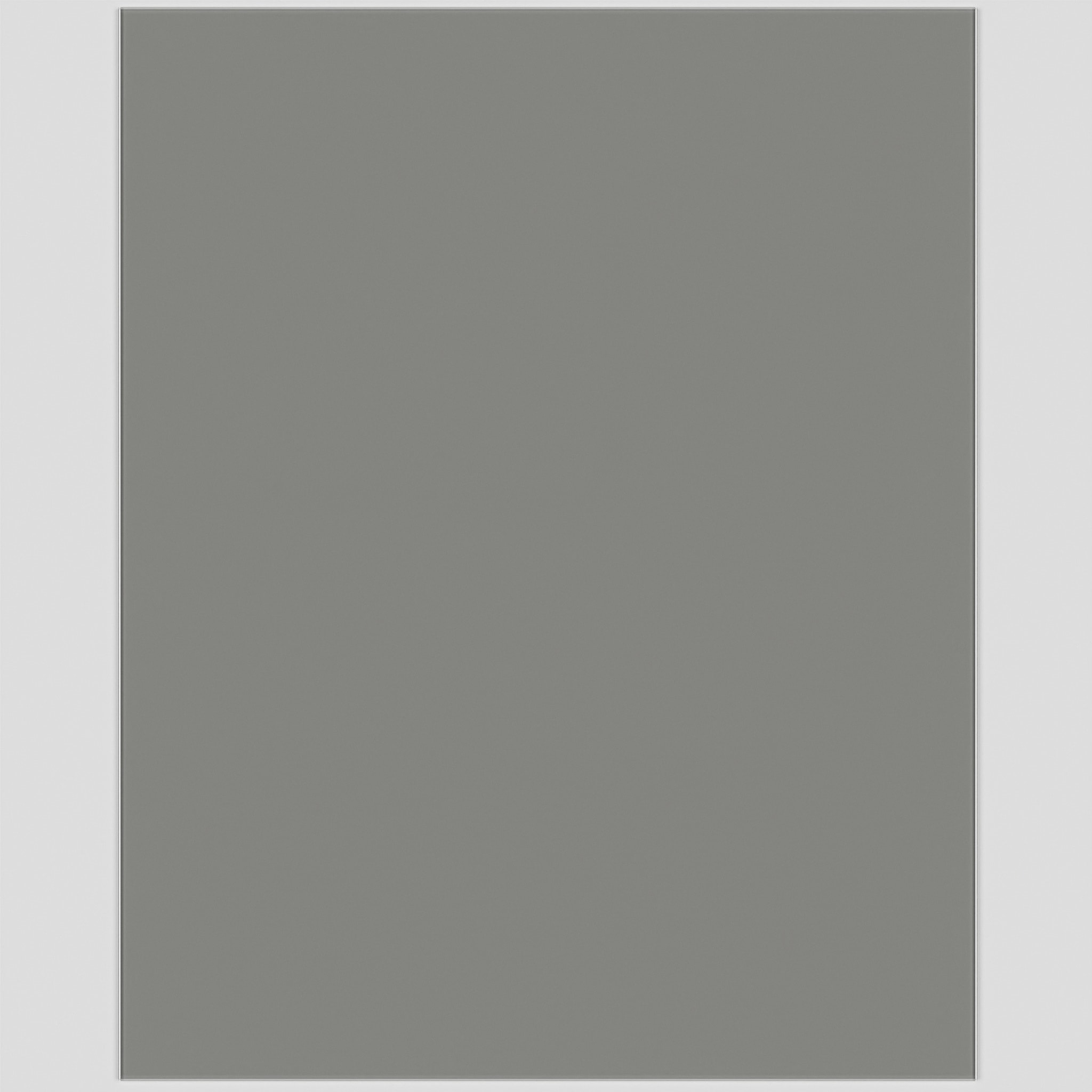 Self Adhesive Glass Kitchen Splashback - 750 x 900mm - Matt Grey - view 2