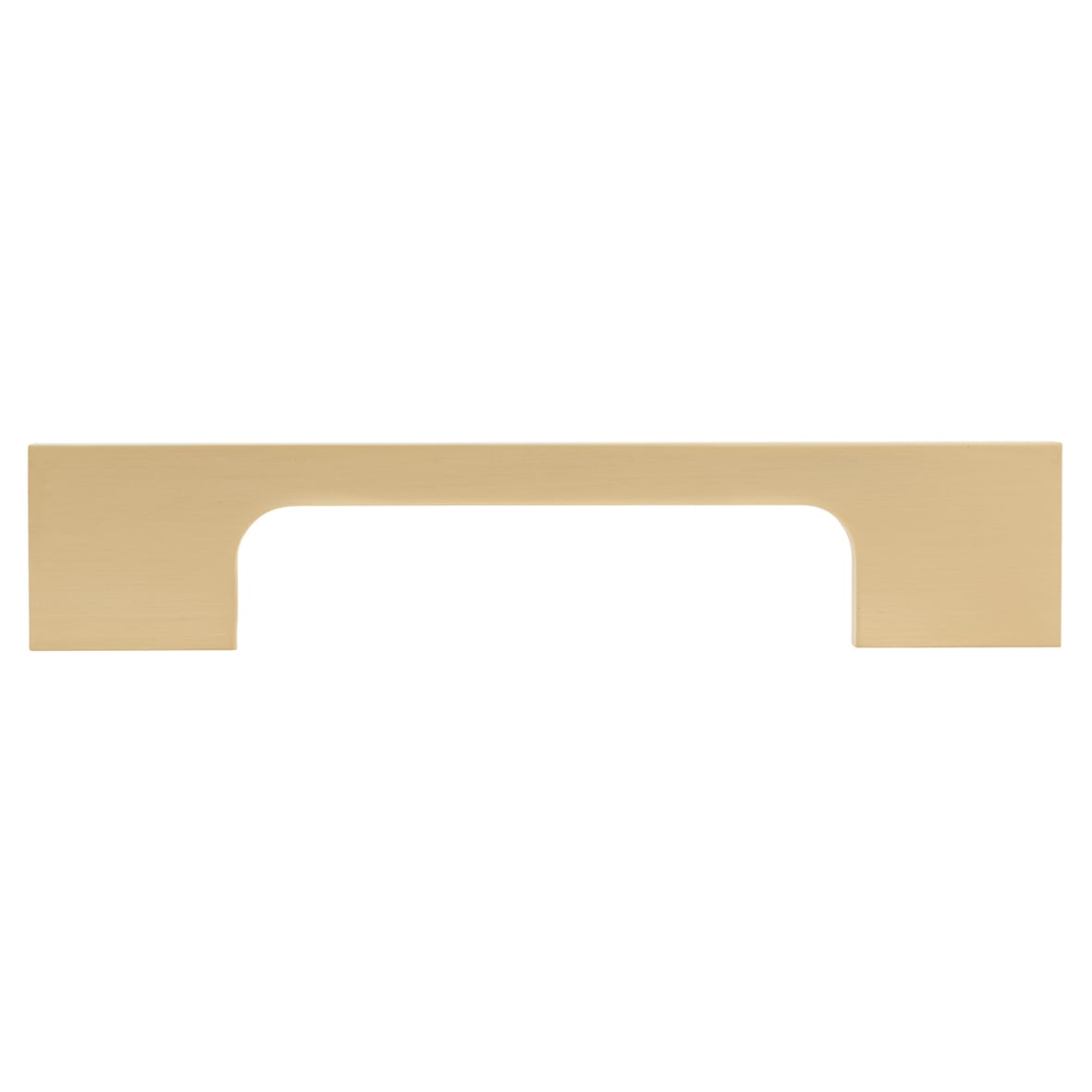 Bibury 8mm Slim D-Bar Cabinet Pull Handle - 128mm Centres - Satin Brass - view 2
