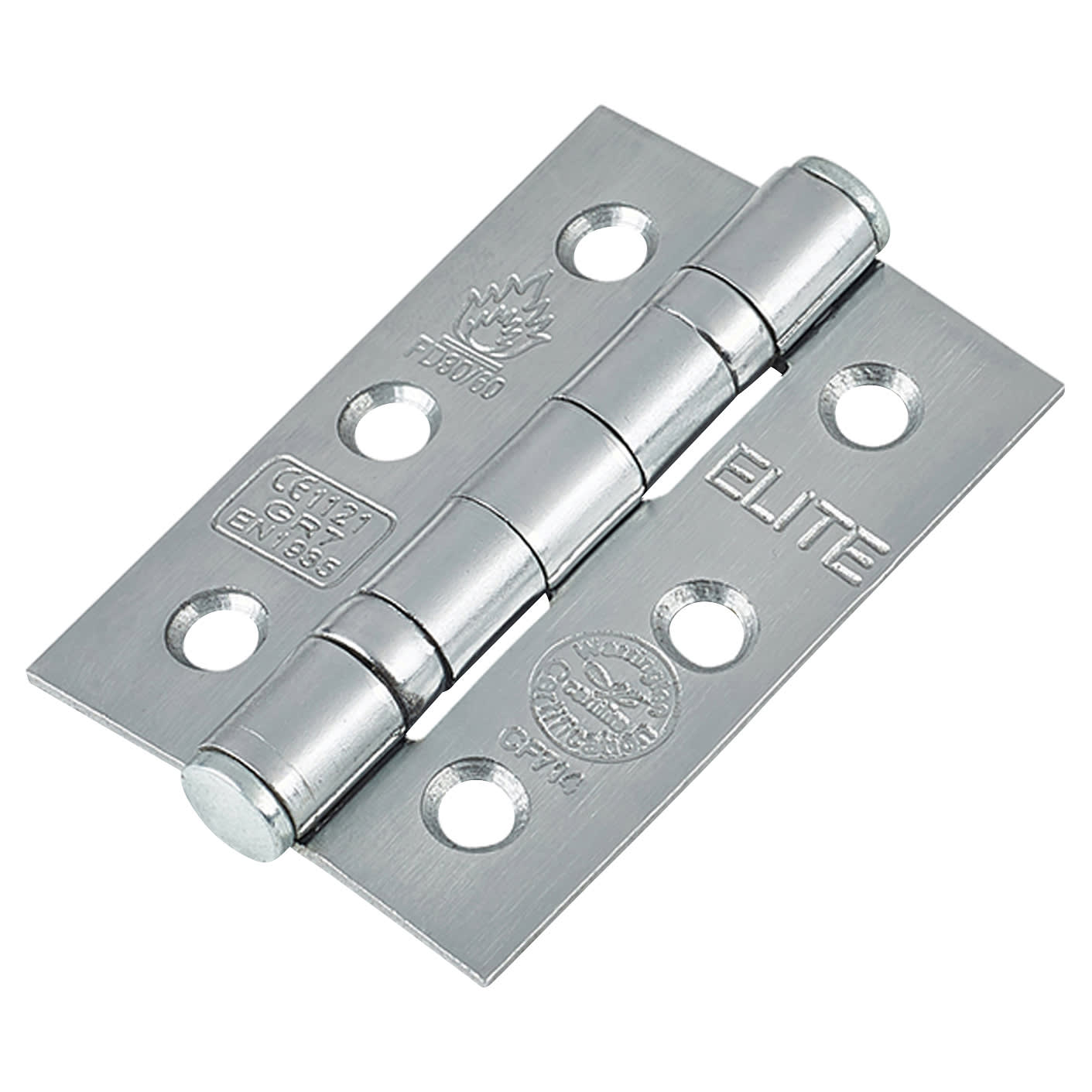 Satin Chrome Latch Door Handles on Rose Pack - Bella Range - view 5