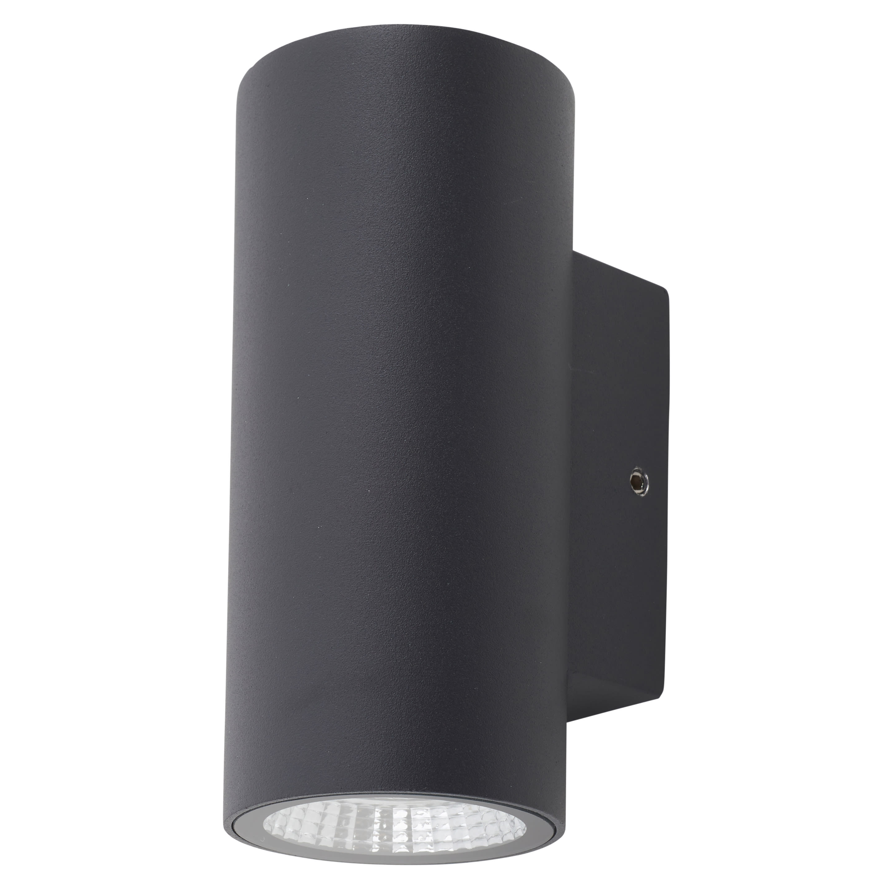 3W LED Small Outdoor Up & Down Wall Light - - 3000K Warm White - Anthracite - view 2