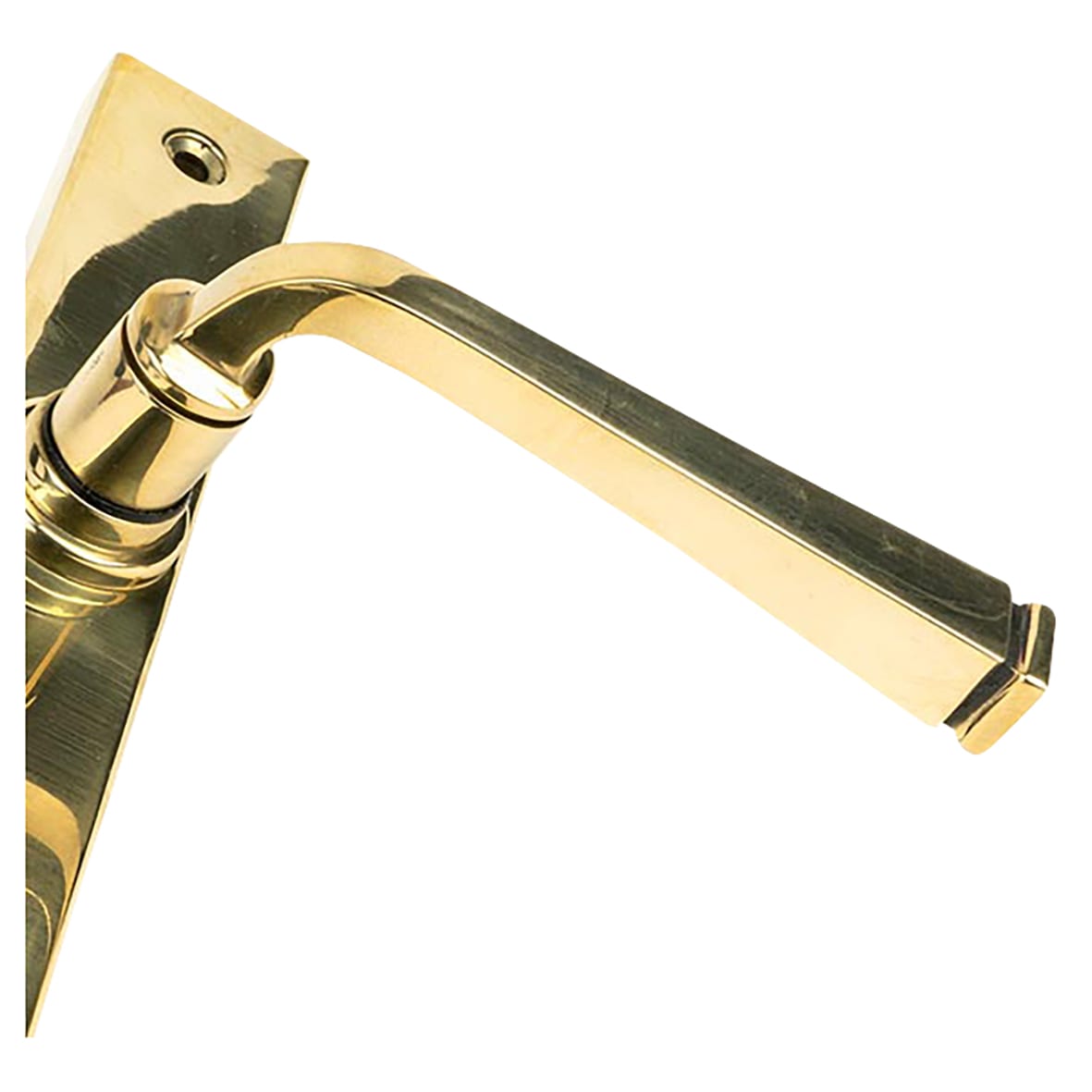 Aged Brass uPVC Slimline Multipoint Door Handles - 92mm c/c - Avon Range - view 3