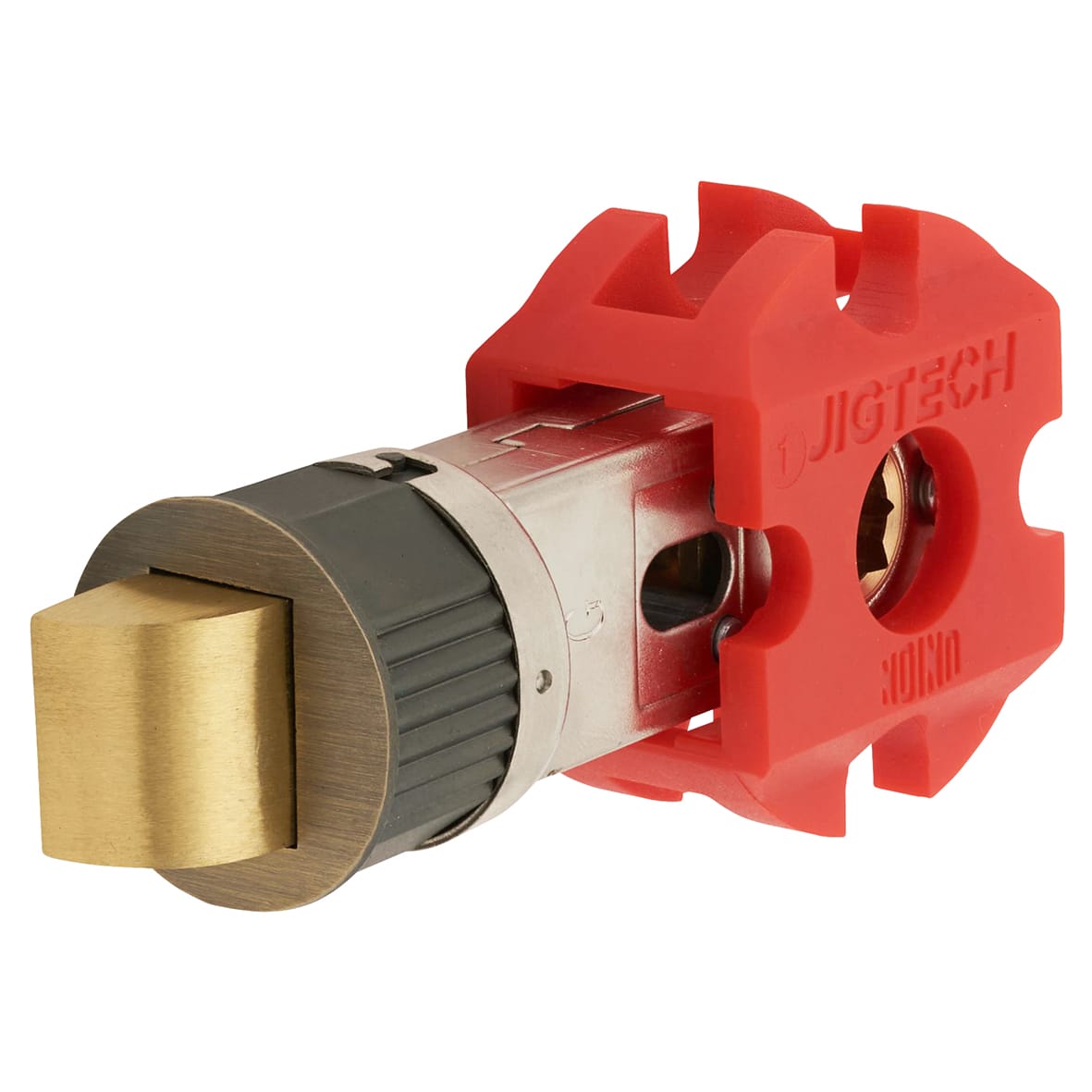 Smartlatch Passage Bolt Through Tubular Latch - 70mm Case - 57mm Backset - Antique Brass - view 3