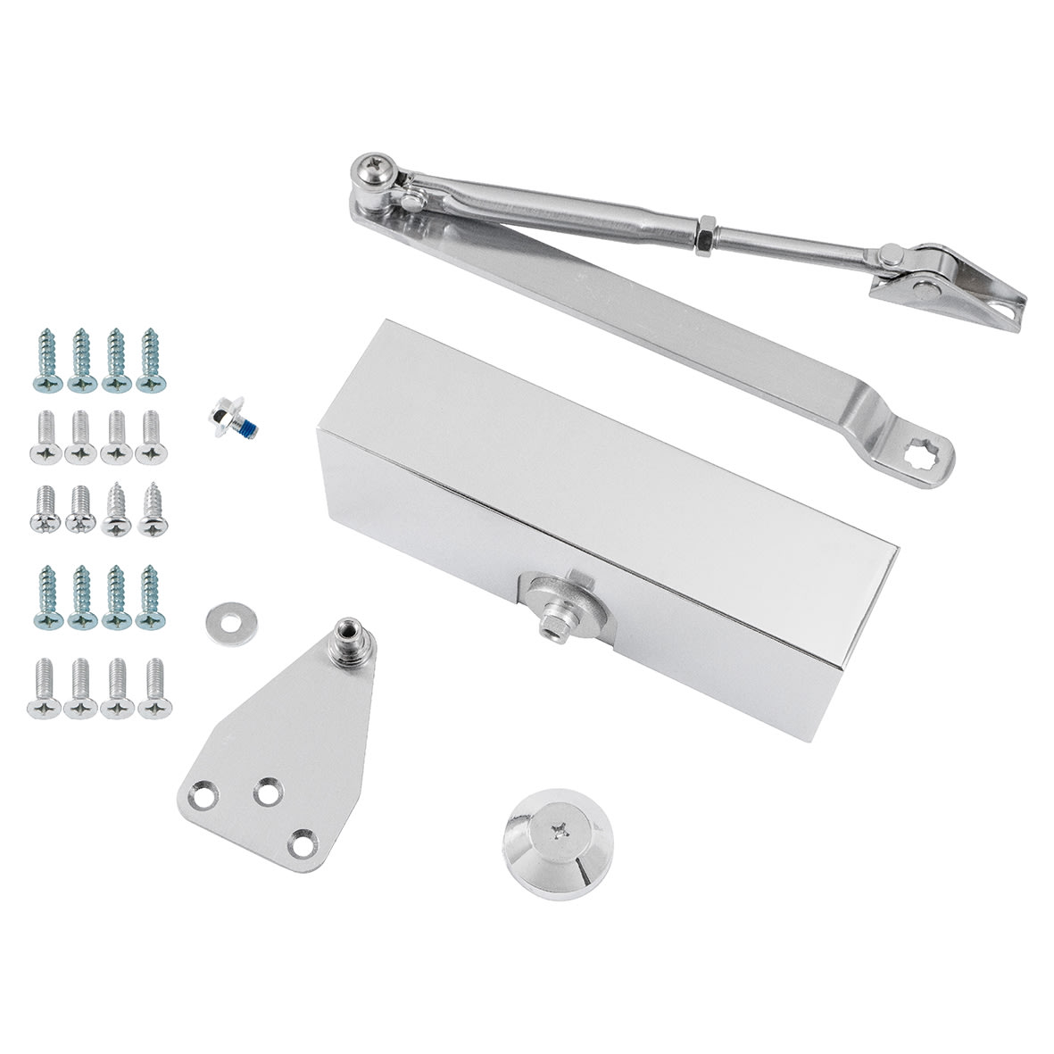 73 Series Overhead Fire Door Closer - Power Size 3 - Push/Pull Mounting - Polished Chrome - view 2