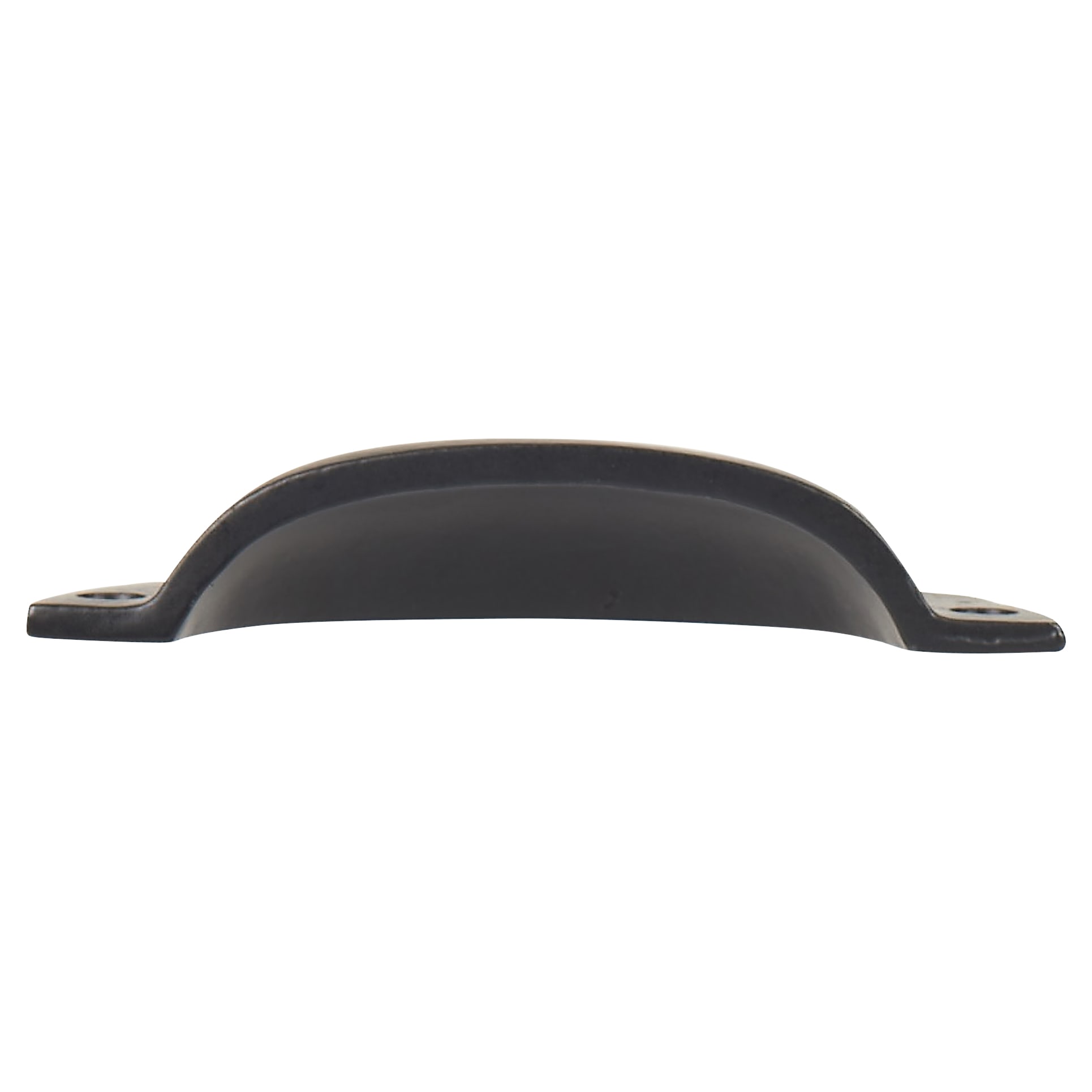 Vintage Cabinet Cup Handle - 89mm Centres - Black Iron - view 3