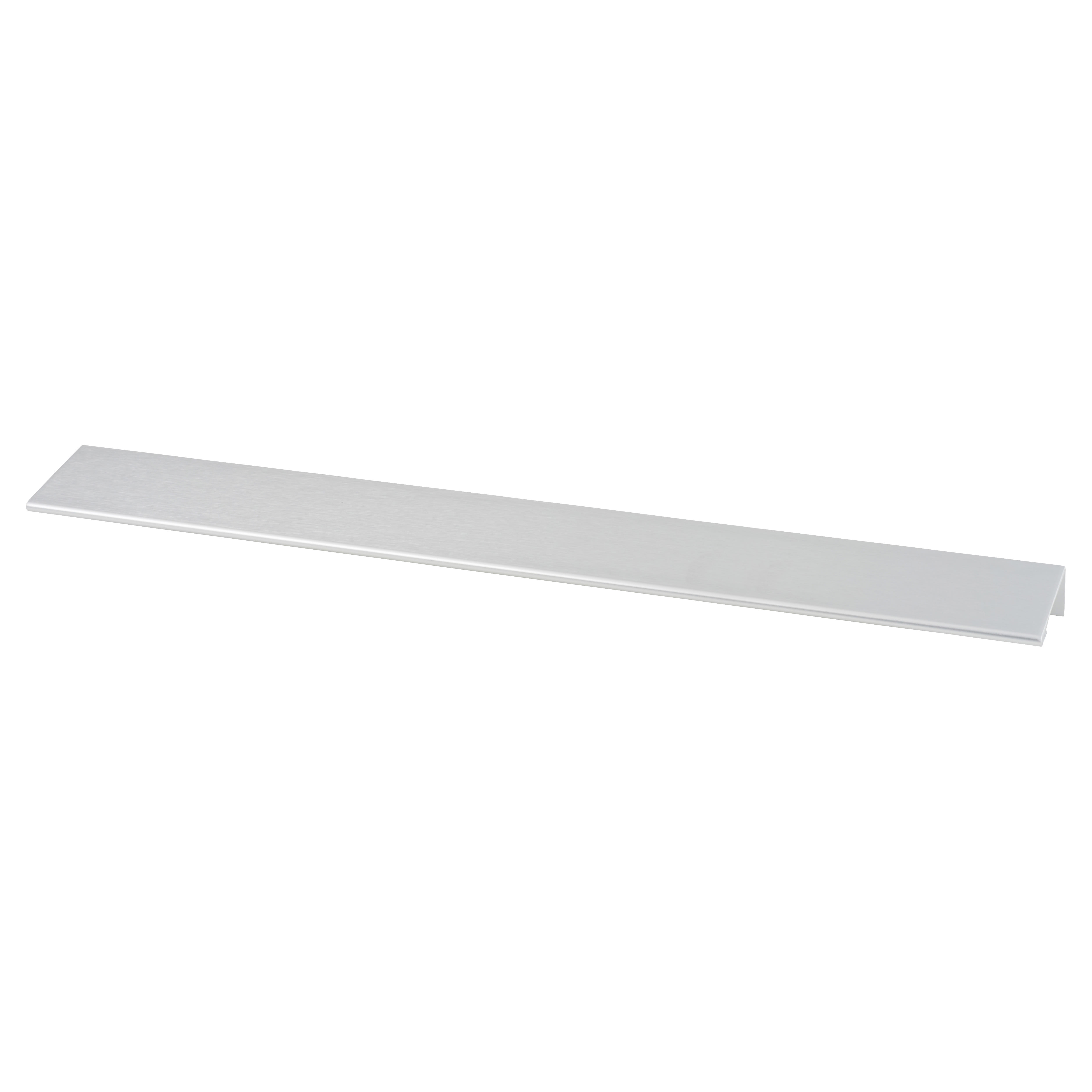 Touchpoint Vora Lipped Edge Cabinet Pull Handle - 320mm Centres - Brushed Aluminium - view 2