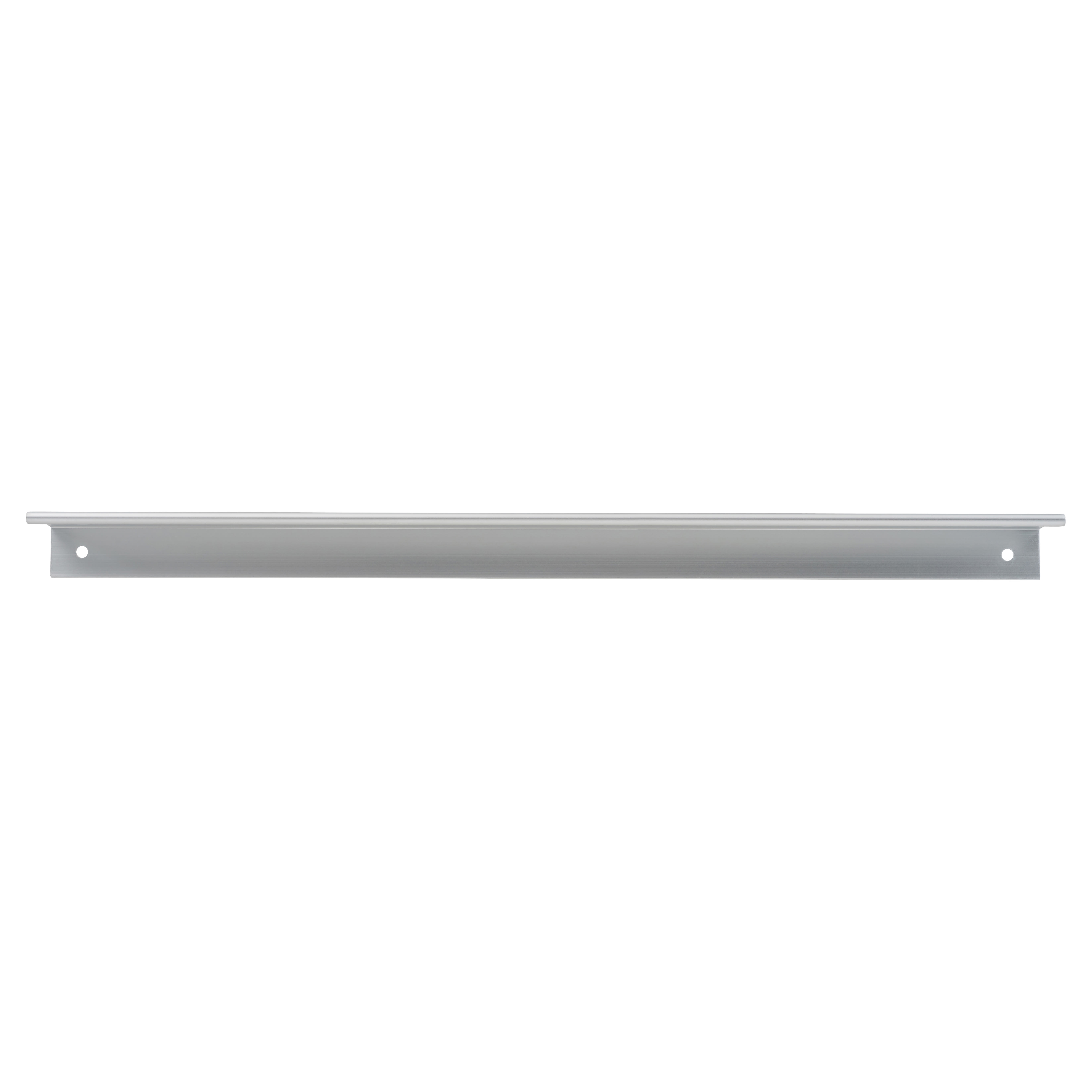 Touchpoint Vora Lipped Edge Cabinet Pull Handle - 320mm Centres - Brushed Aluminium - view 3