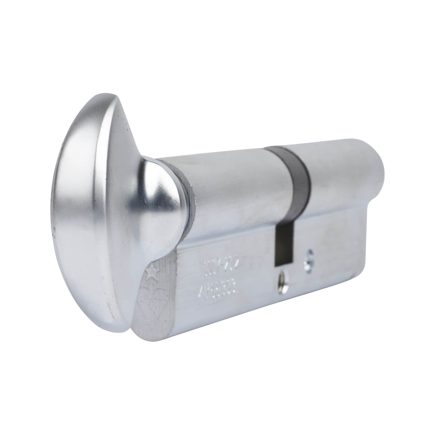 1 Star 6 Pin Kitemarked 100mm Euro Thumbturn Cylinder - 50mm Turn + 50mm - Satin Nickel - view 3