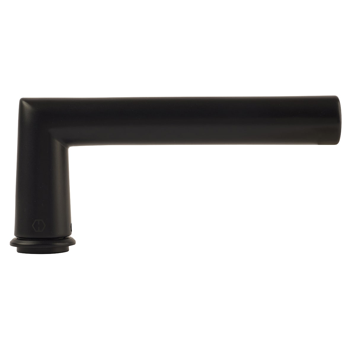 Matt Black Door Handles on Round Mini Rose - Amsterdam Range - view 6