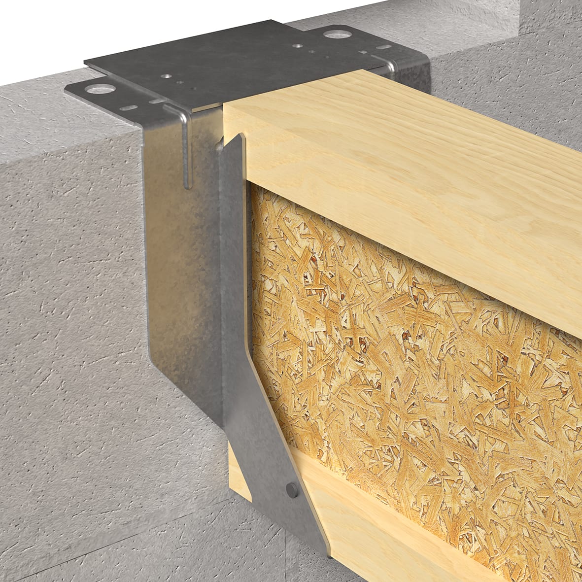 Masonry Joist Hanger for Solid Joists - 200 x 47mm - view 6