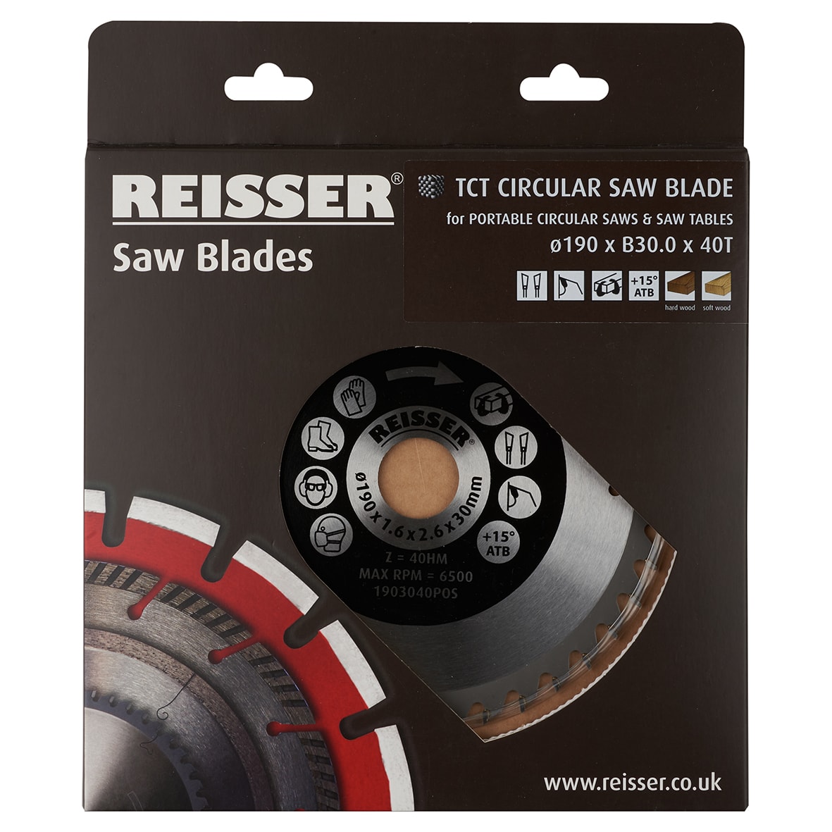 TCT Circular Saw Blade - 190 x 30mm - 40T - Wood - view 2