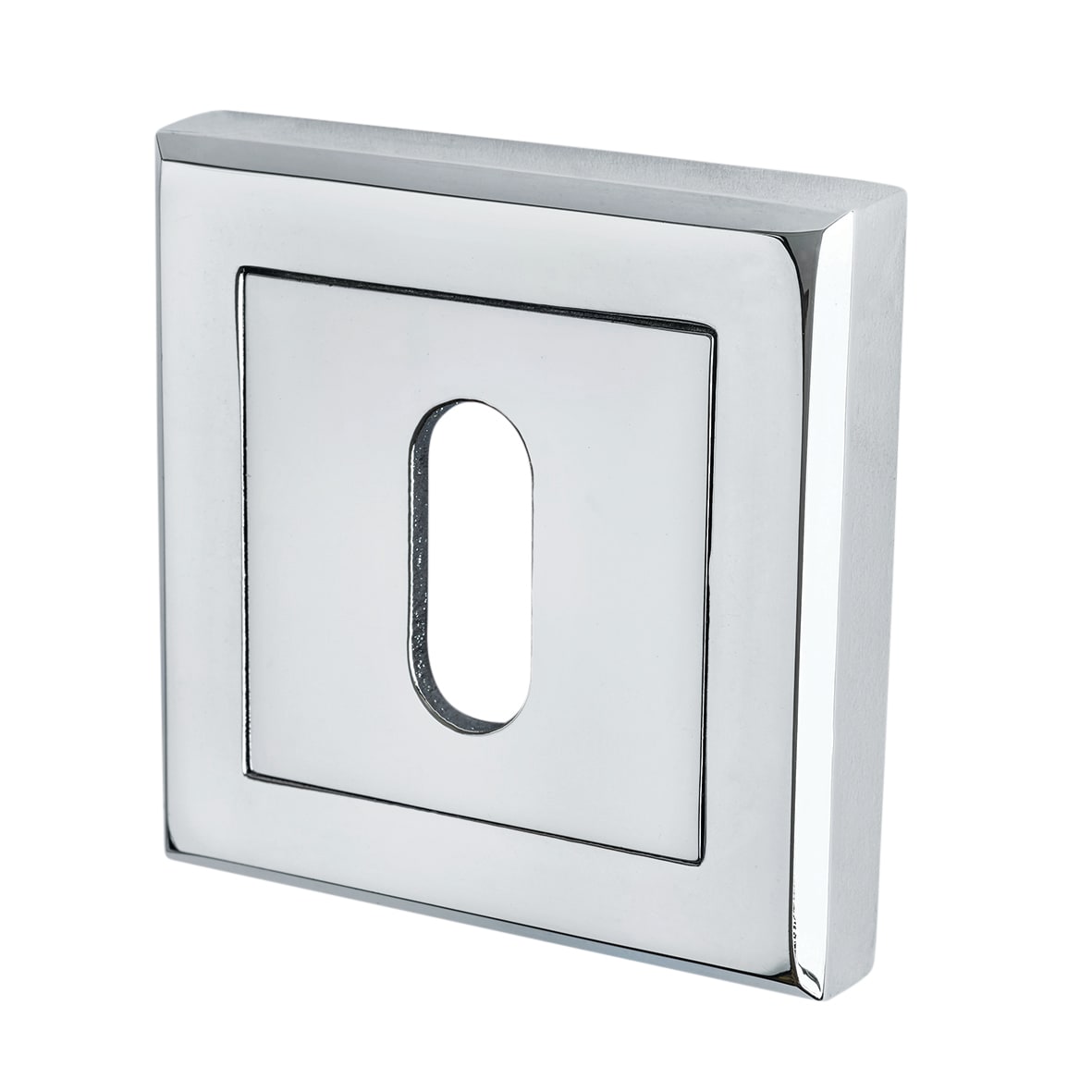 Polished Chrome 3 Lever Sashlock Door Handles on Square Rose Pack - Spirit Range - view 5