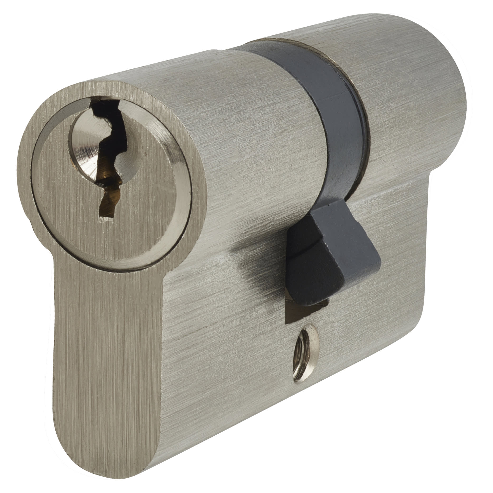 5 Pin 60mm Euro Double Cylinder - 30 + 30mm - Polished Nickel - Keyed to Differ - view 2