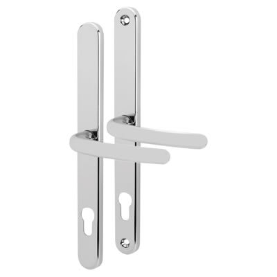 Universal Repair uPVC Multipoint Door Handle - 92mm c/c - Polished Chrome - view 2