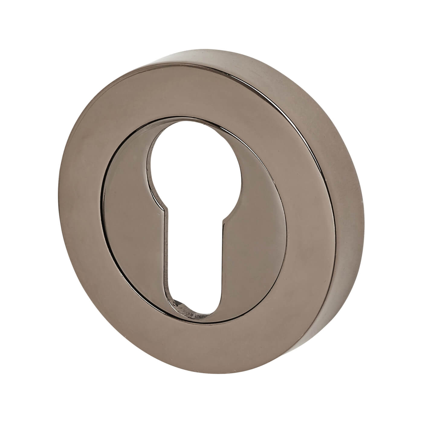 Escutcheon - 52mm Diameter - Euro - Black Nickel - view 2