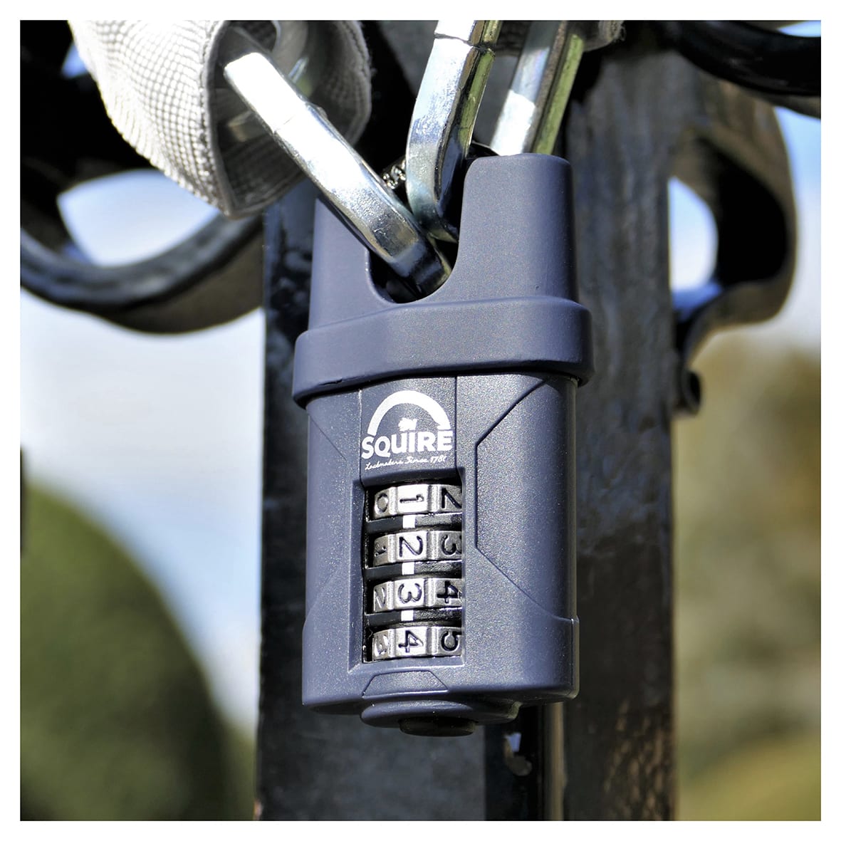 CP40CS Combination All Weather Closed Shackle Padlock - 40mm Body - 13 x 17mm Shackle - Blue - view 7