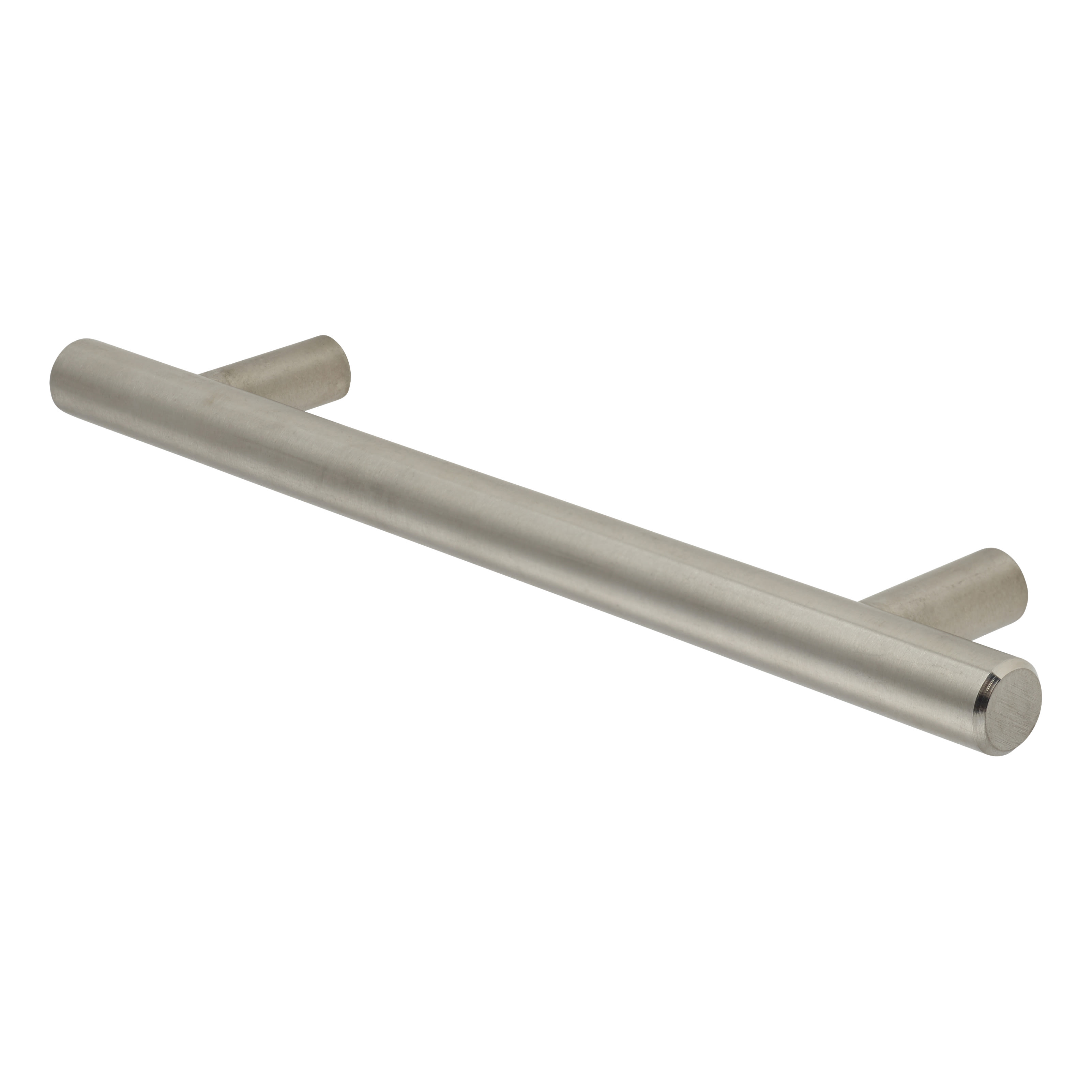 12mm T-Bar Cabinet Pull Handle - 128mm Centres - Satin Stainless Steel - view 4