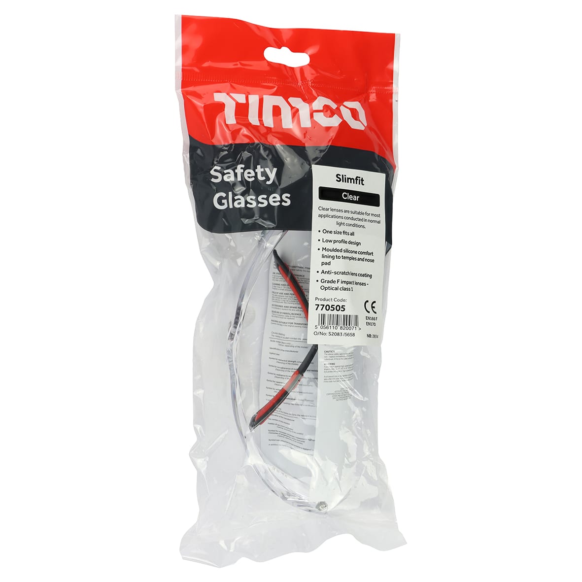 Slim Fit Safety Glasses - - Clear - view 3