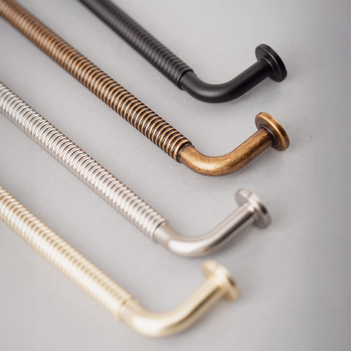 Crewe 10mm Reeded D-Bar Cabinet Pull Handle - 96mm Centres - Matt Black - view 7