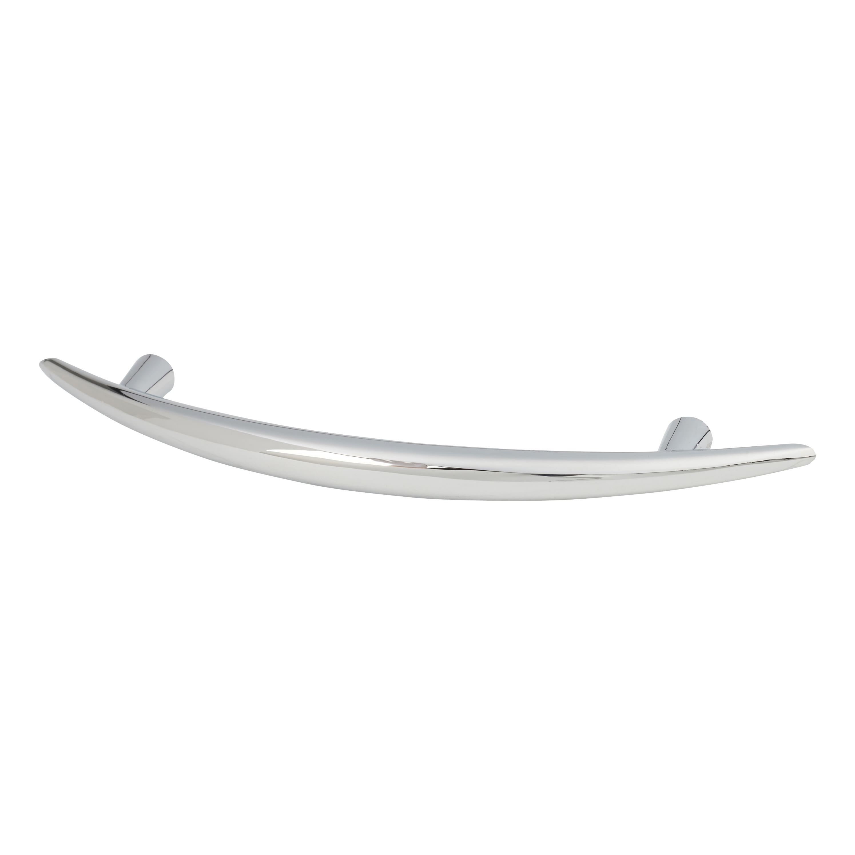 Kiss 2 Curved T-Bar Cabinet Pull Handle - 96mm Centres - Polished Chrome - view 2