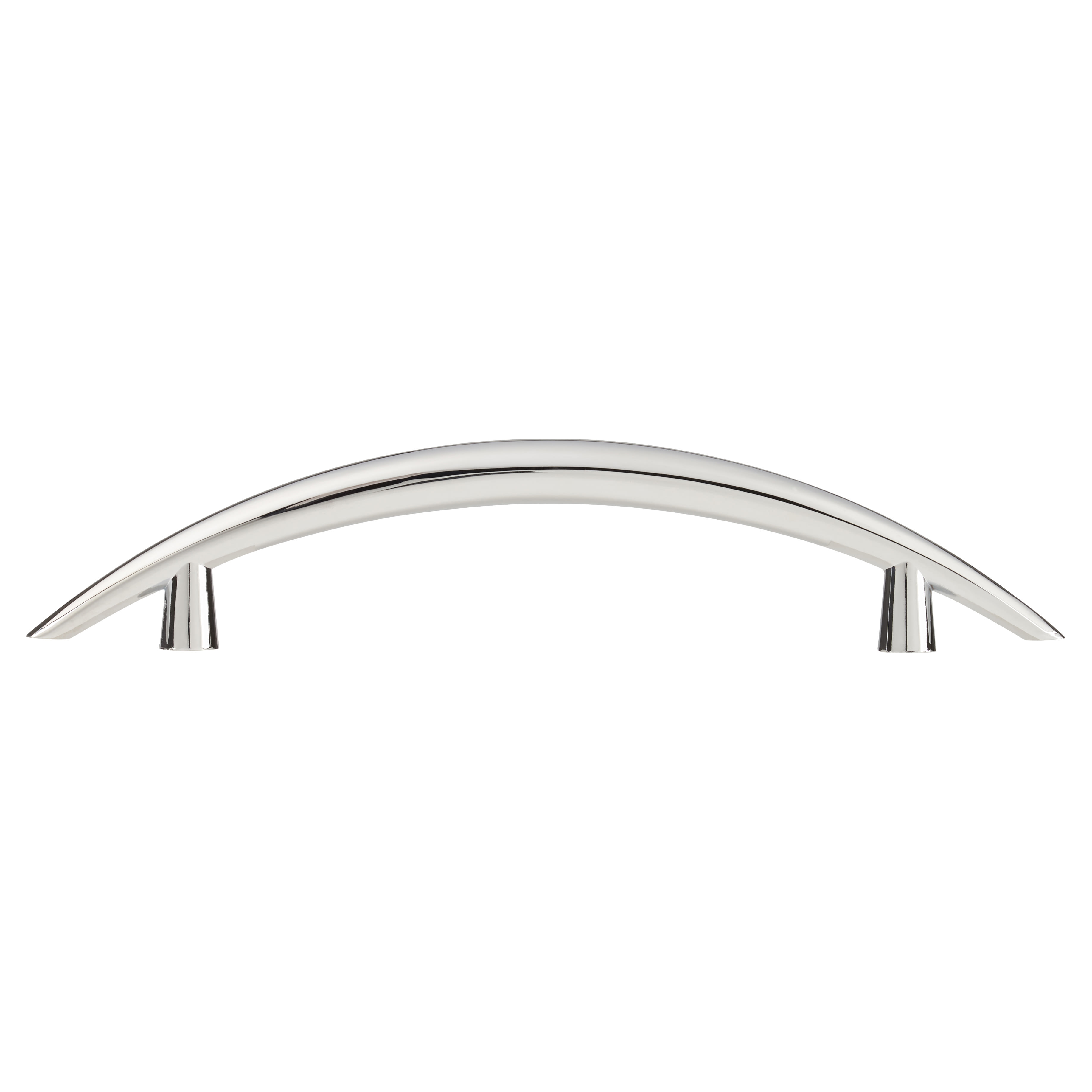 Kiss 2 Curved T-Bar Cabinet Pull Handle - 96mm Centres - Polished Chrome - view 3