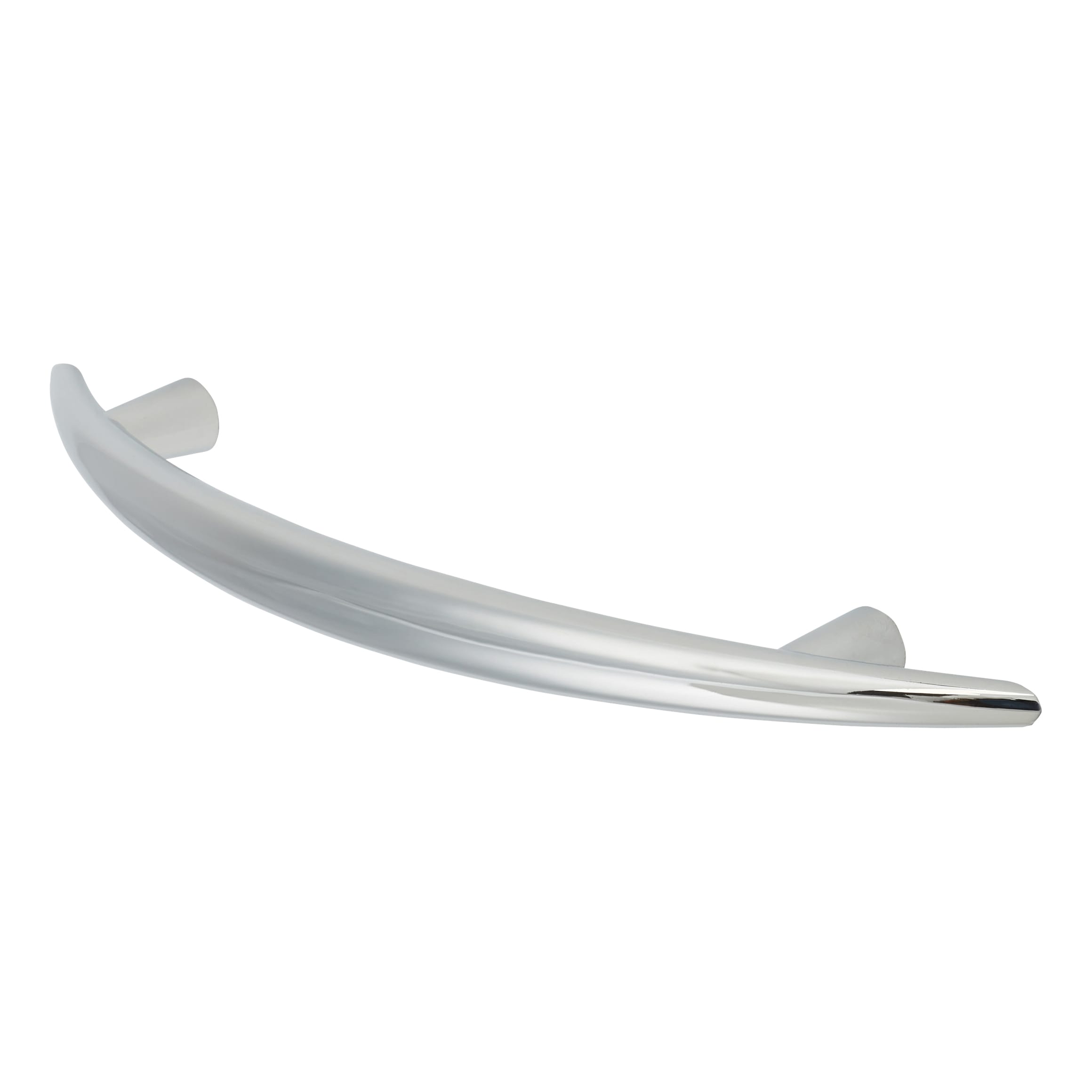 Kiss 2 Curved T-Bar Cabinet Pull Handle - 96mm Centres - Polished Chrome - view 4