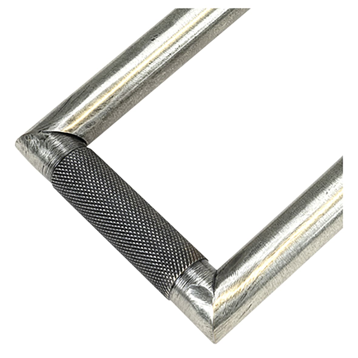 Brompton Rectangular Knurled Door Knocker - Pewter - 145 x 90mm - view 4