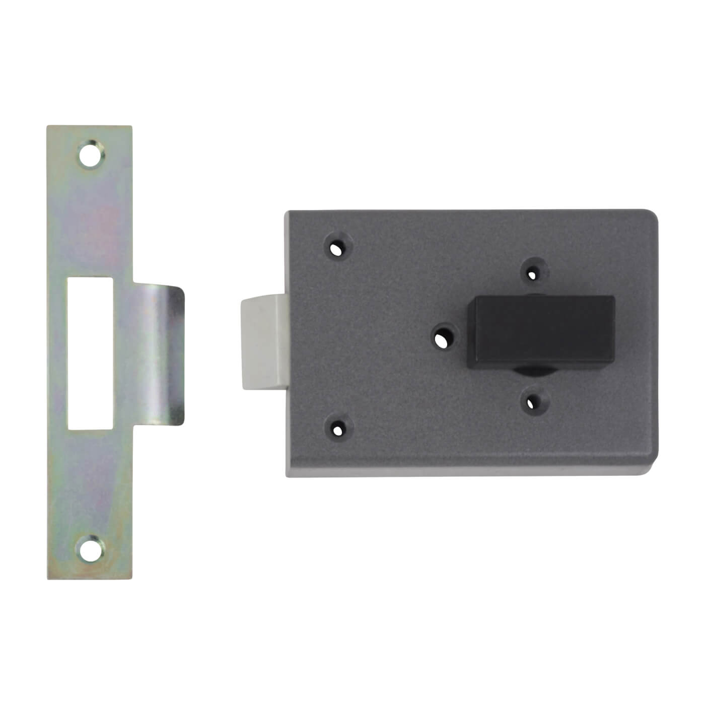 Fire Brigade FB4 Rim Slam Lock - 110mm Case - 45mm Backset - Right Hand - Open Out - Silver - view 3