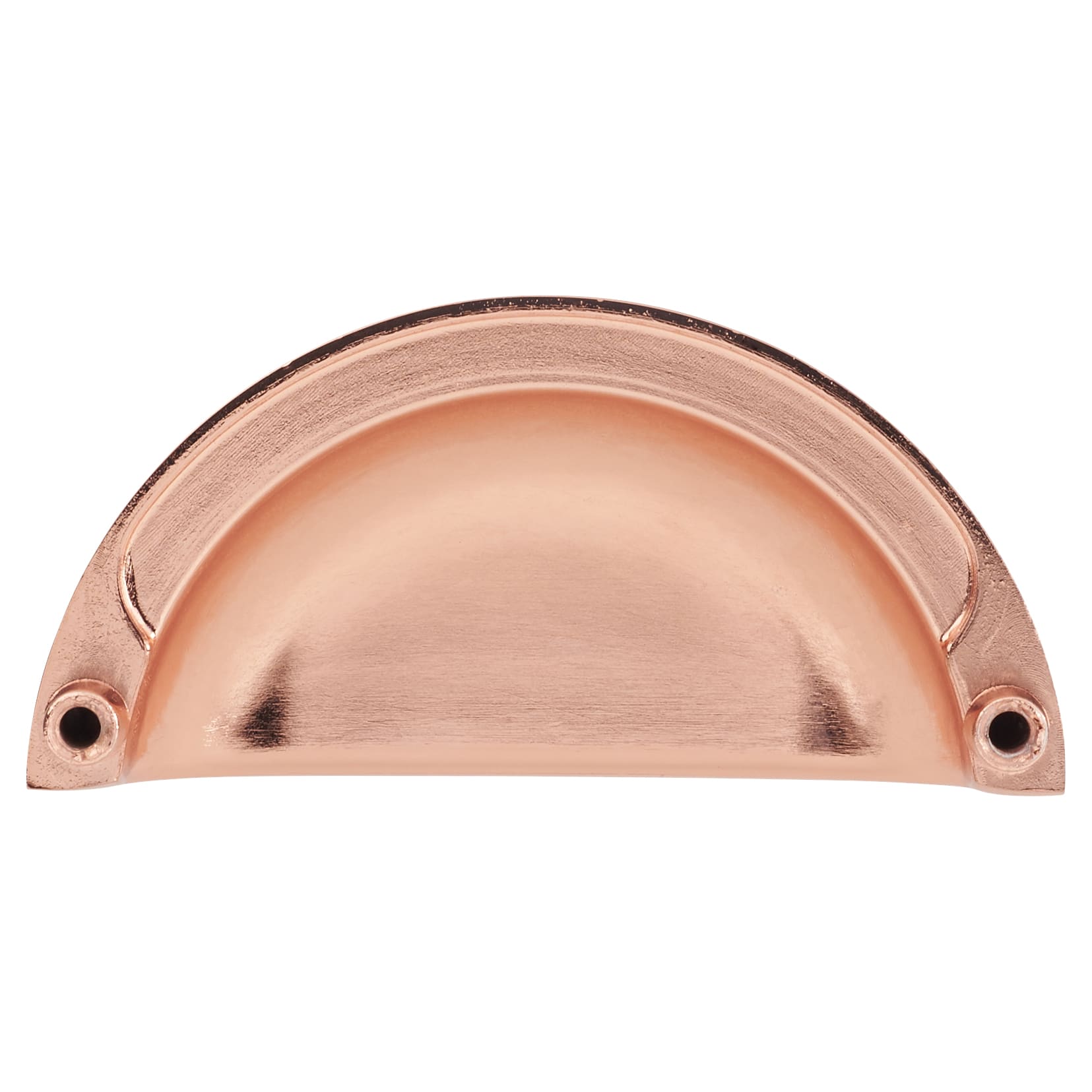 Cabinet Cup Handle - 76mm Centres - Bright Copper - view 3