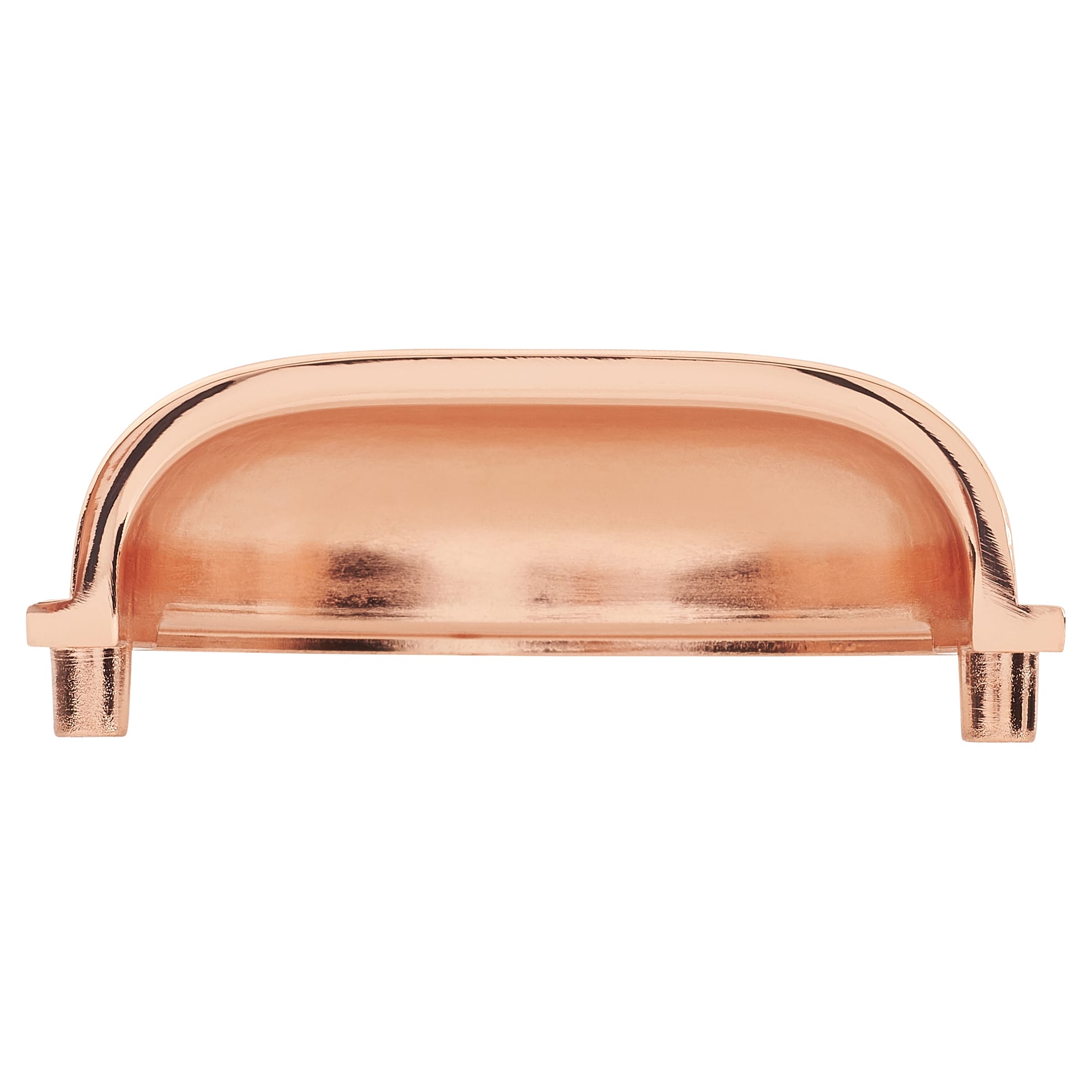 Cabinet Cup Handle - 76mm Centres - Bright Copper - view 4