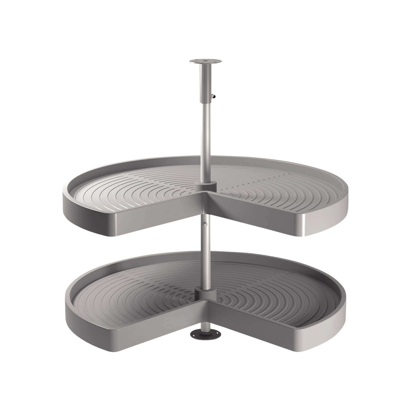 3/4 Tray Carousel Set - Cabinet Width 800mm - Grey Plastic - view 2