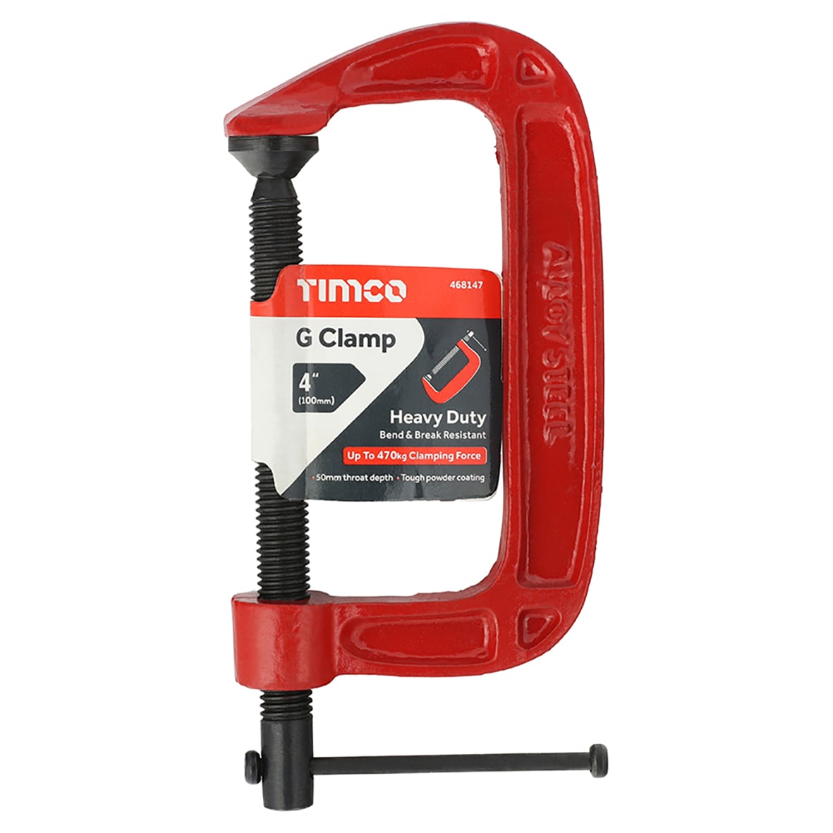4"/100mm Heavy Duty G Clamp - view 2