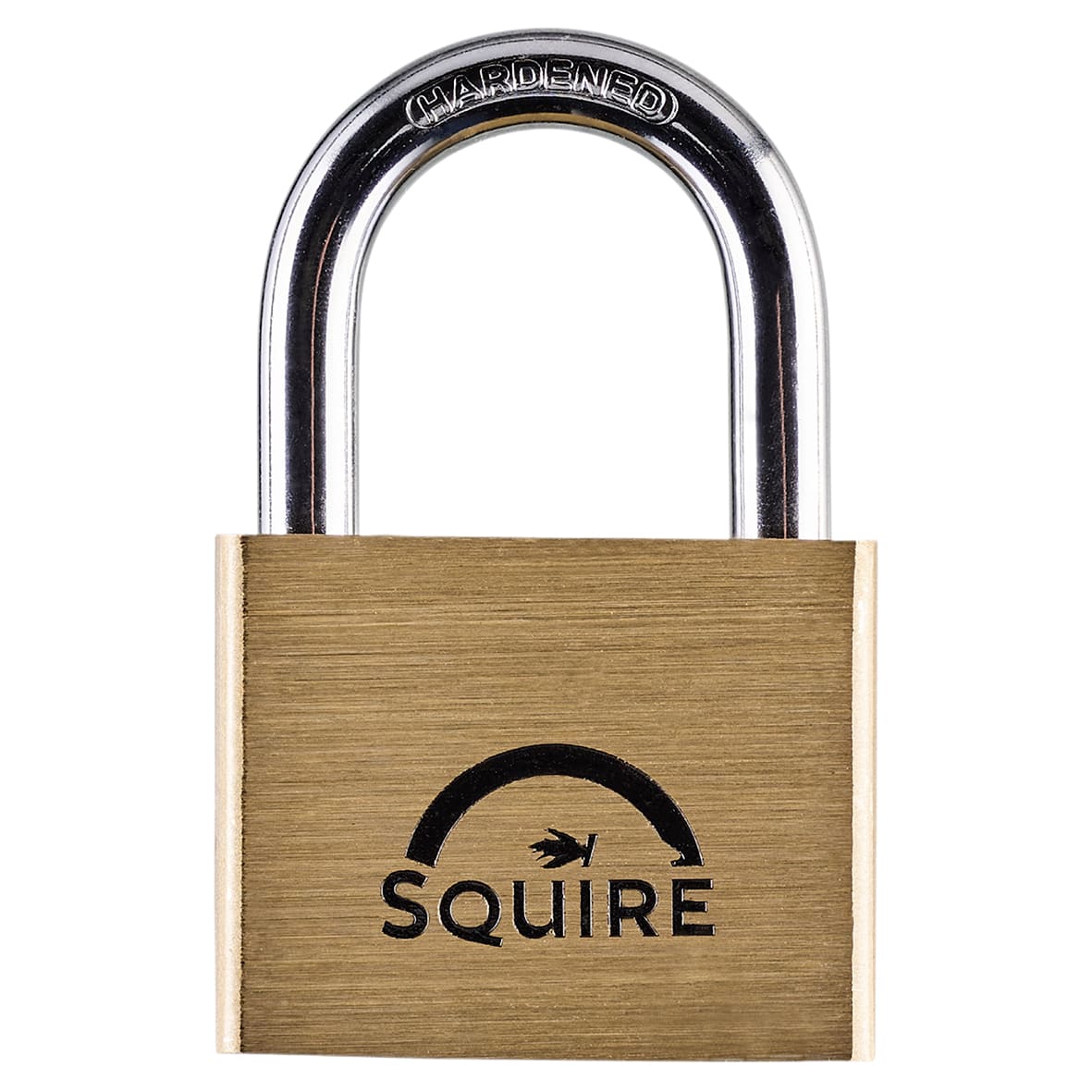 Lion Open Shackle Padlock - 50mm Body - 30 x 28mm Shackle - Brass - view 2