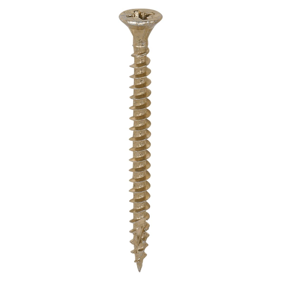 C2 Strong-Fix Pozi Double Countersunk Wood Screws - 4.0 x 50mm - Yellow Zinc - Pack of 200 - view 2
