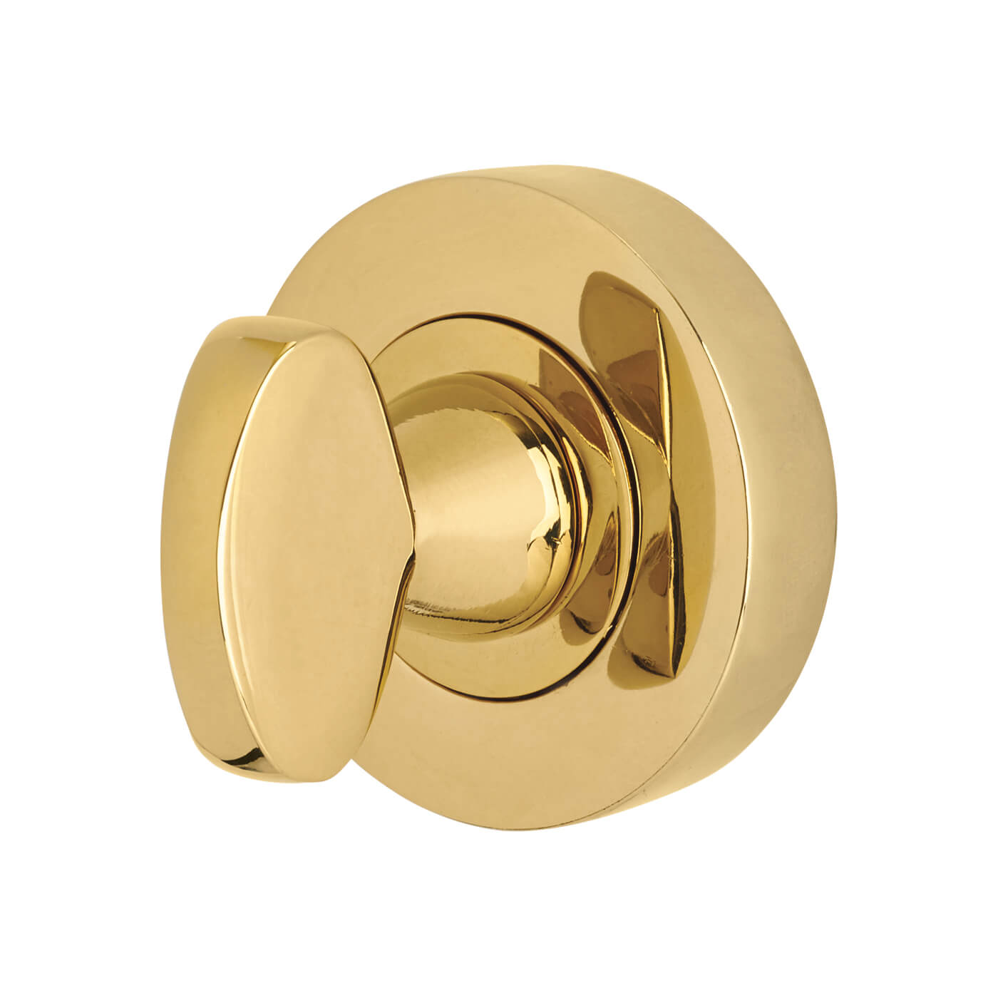Mini Bathroom Turn & Release - 35mm Diameter - Polished Brass - view 3