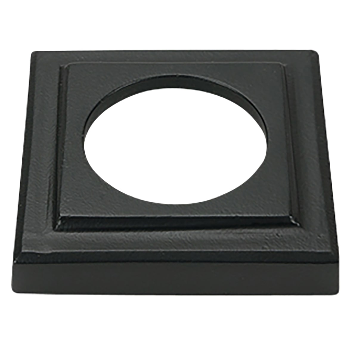 Matt Black Door Handles on Square Rose - Newbury Range - view 3