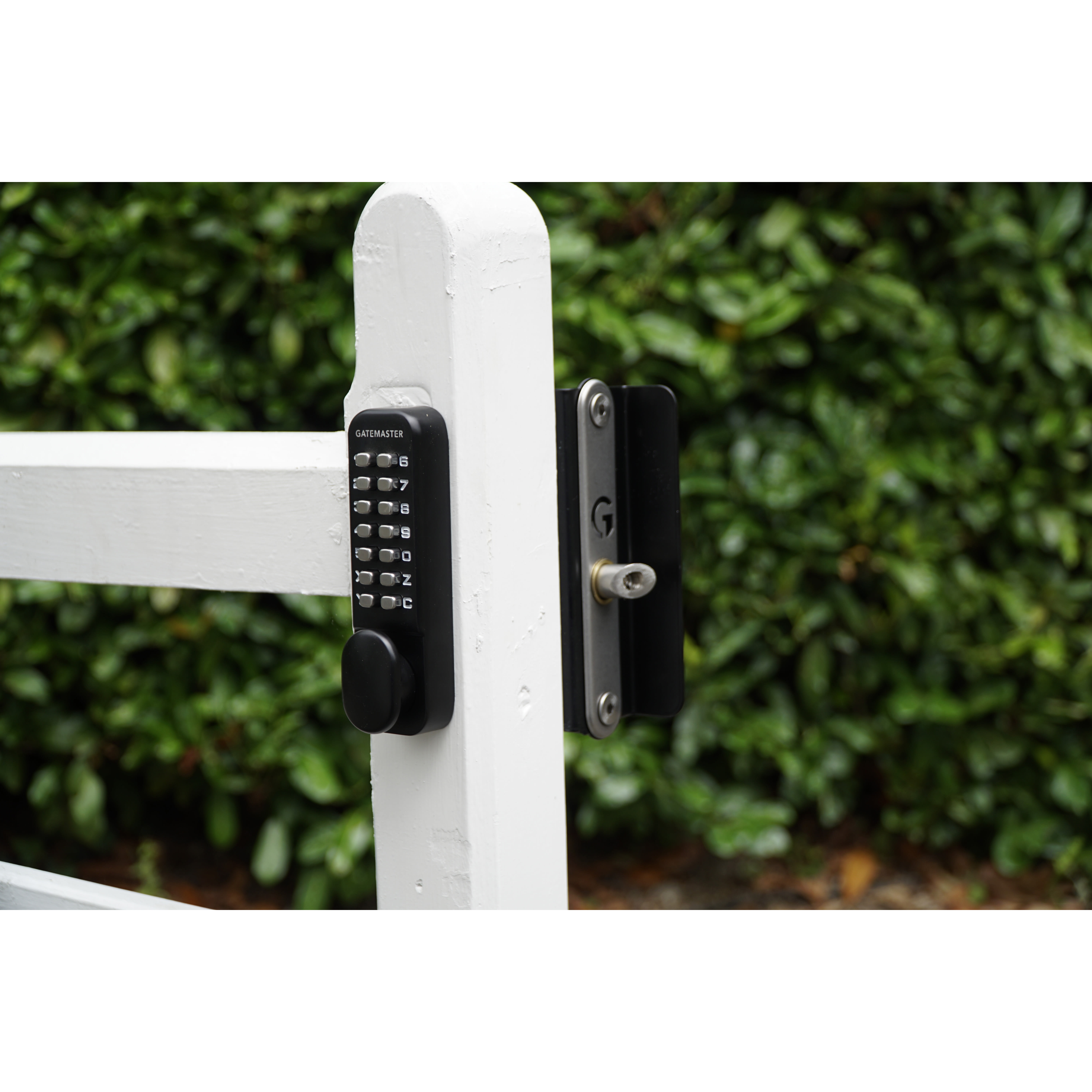 Surface Fixed Marine Grade One Side Push Button Gate Code Lock - Holdback - Reversible - Black - view 2