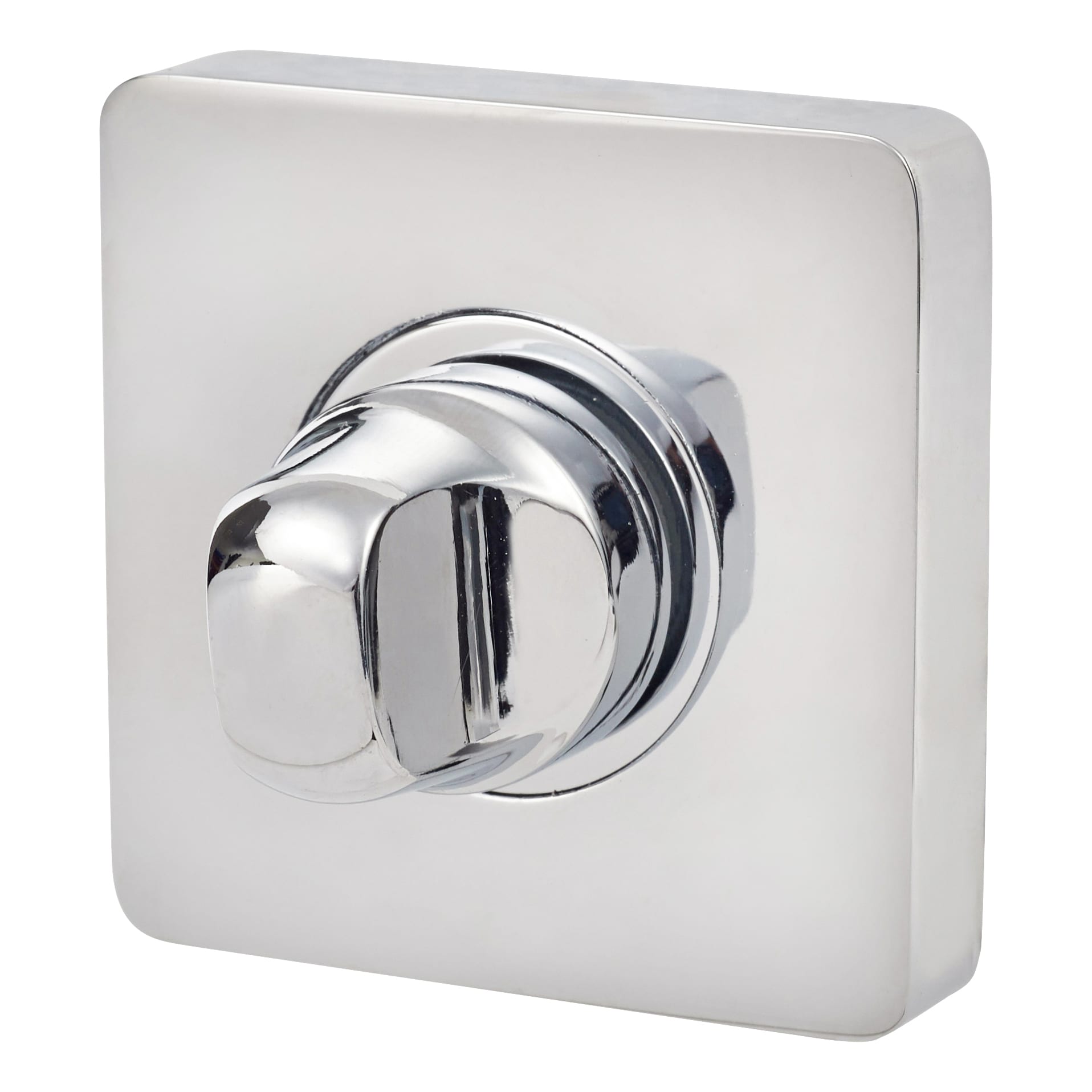 Square Bathroom Turn & Release - 52mm Diameter - Polished Chrome - view 5