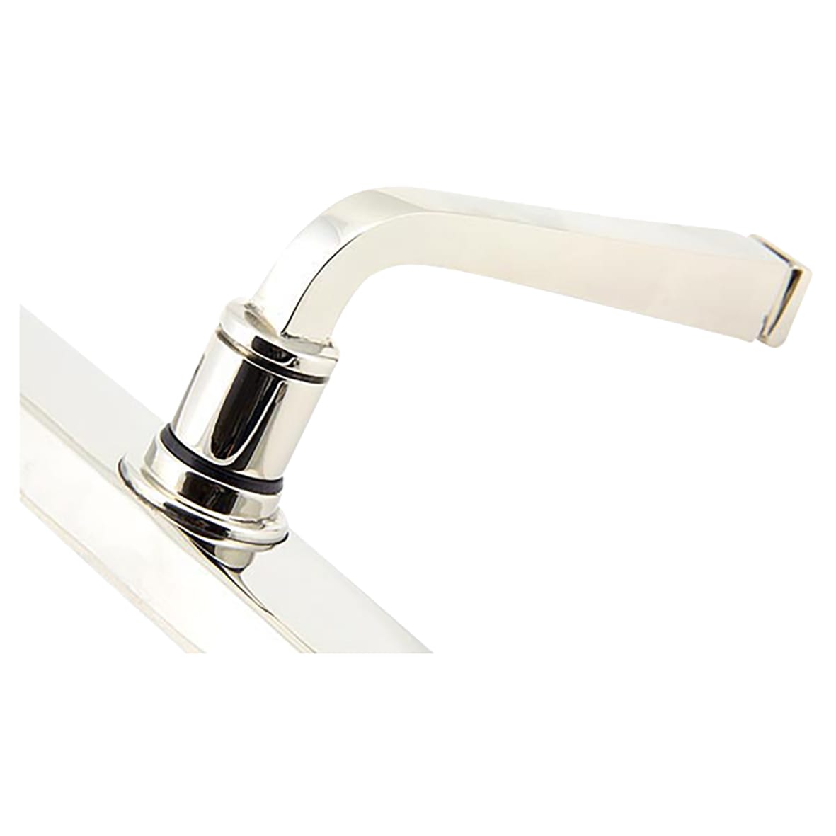 Polished Nickel uPVC Slimline Multipoint Door Handles - 92mm c/c - Avon Range - view 3