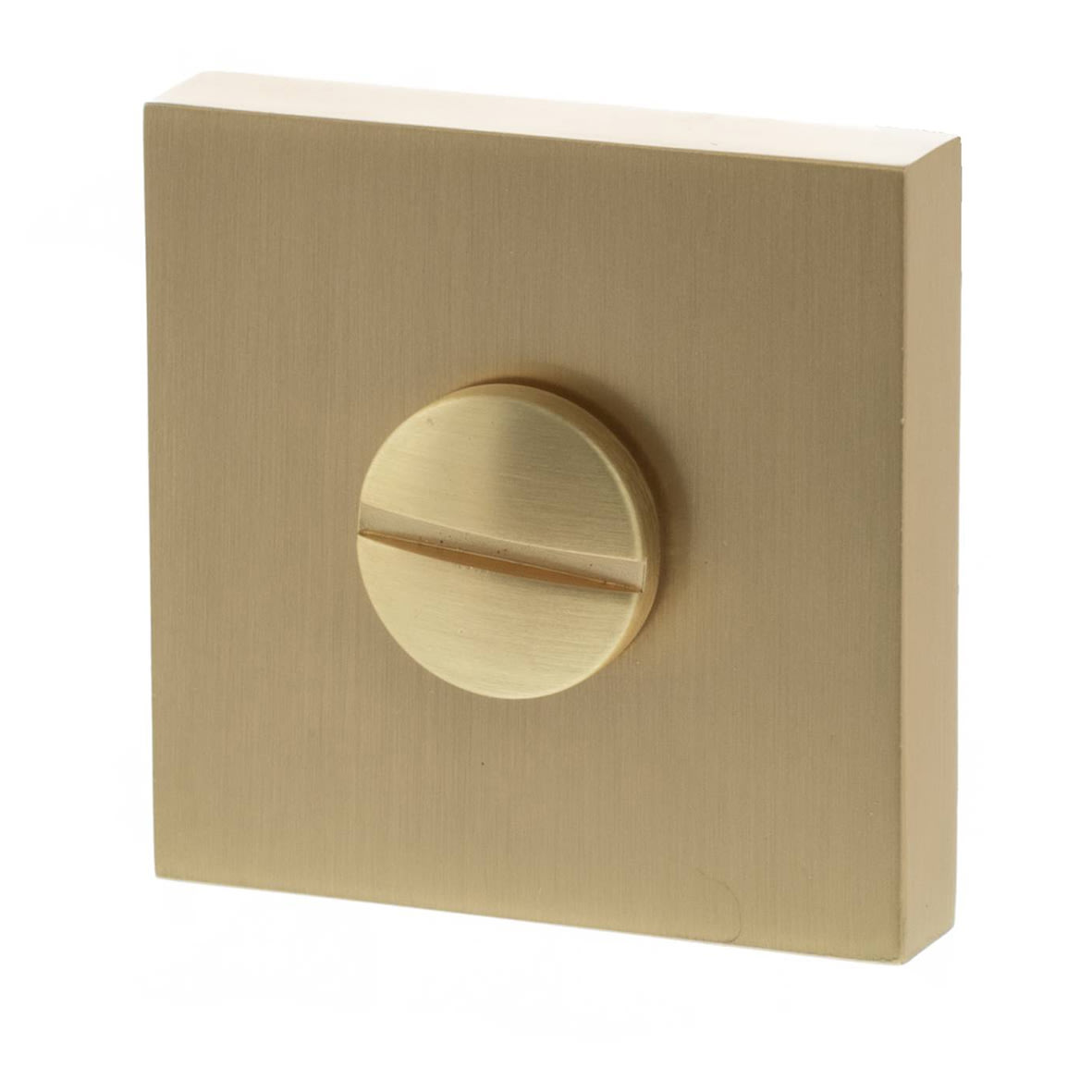 Status Square Bathroom Turn and Release - 50.5mm Diameter - Satin Brass - view 2