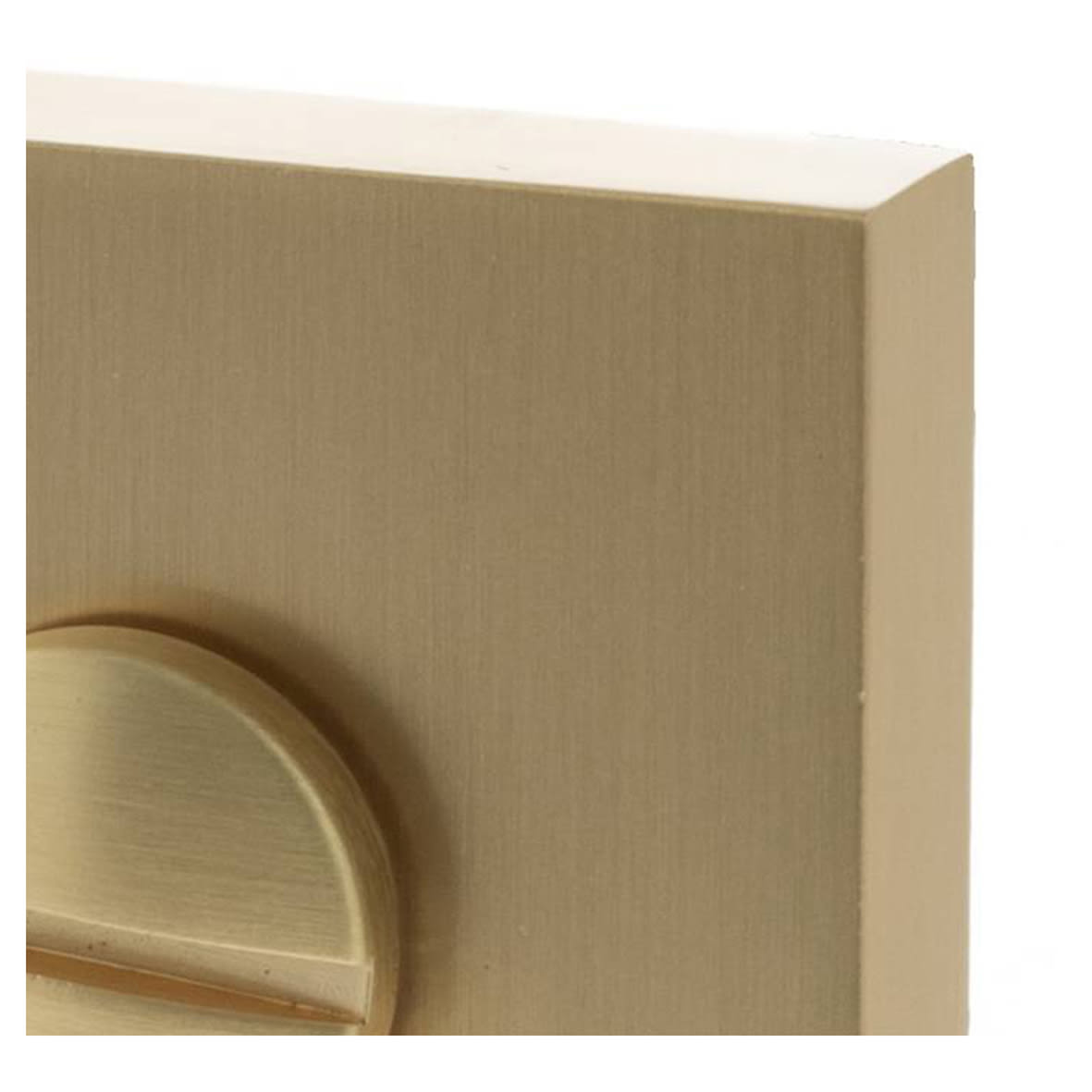 Status Square Bathroom Turn and Release - 50.5mm Diameter - Satin Brass - view 4